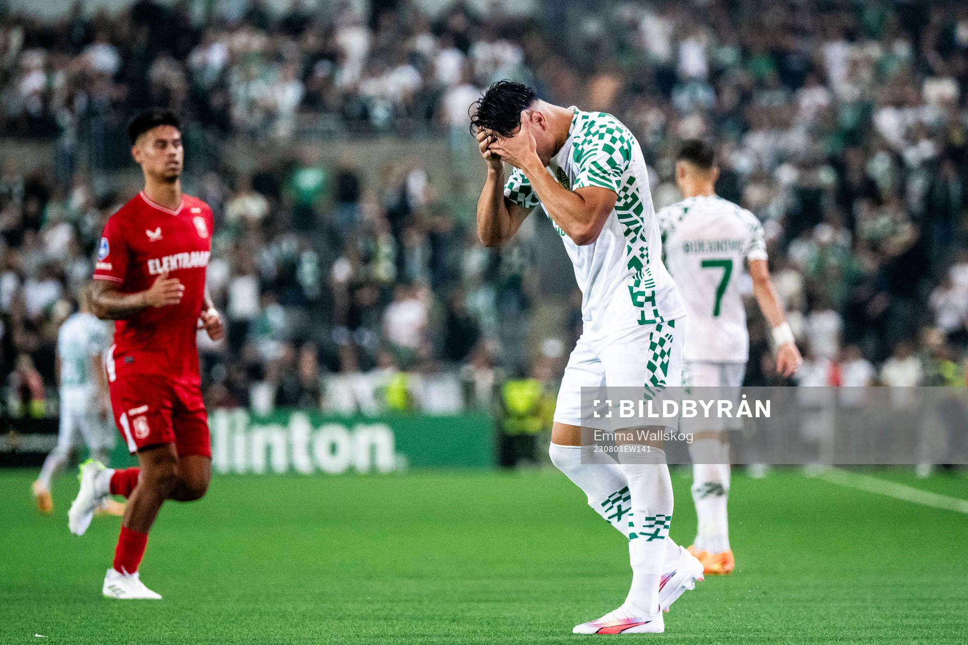 Jusef Erabi of Hammarby looks dejected