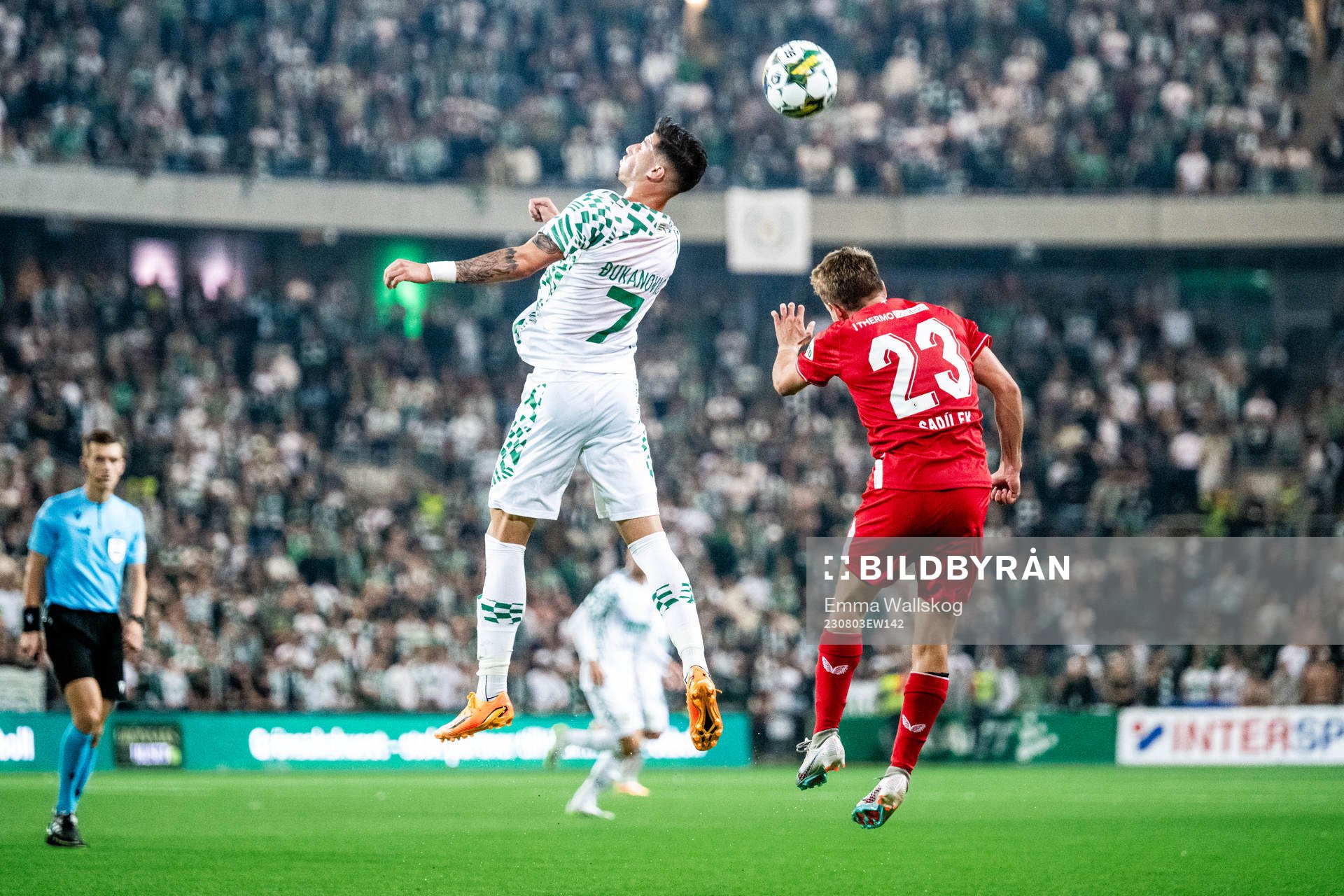 Viktor Djukanovic of Hammarby and Michal Sadilek of Twente