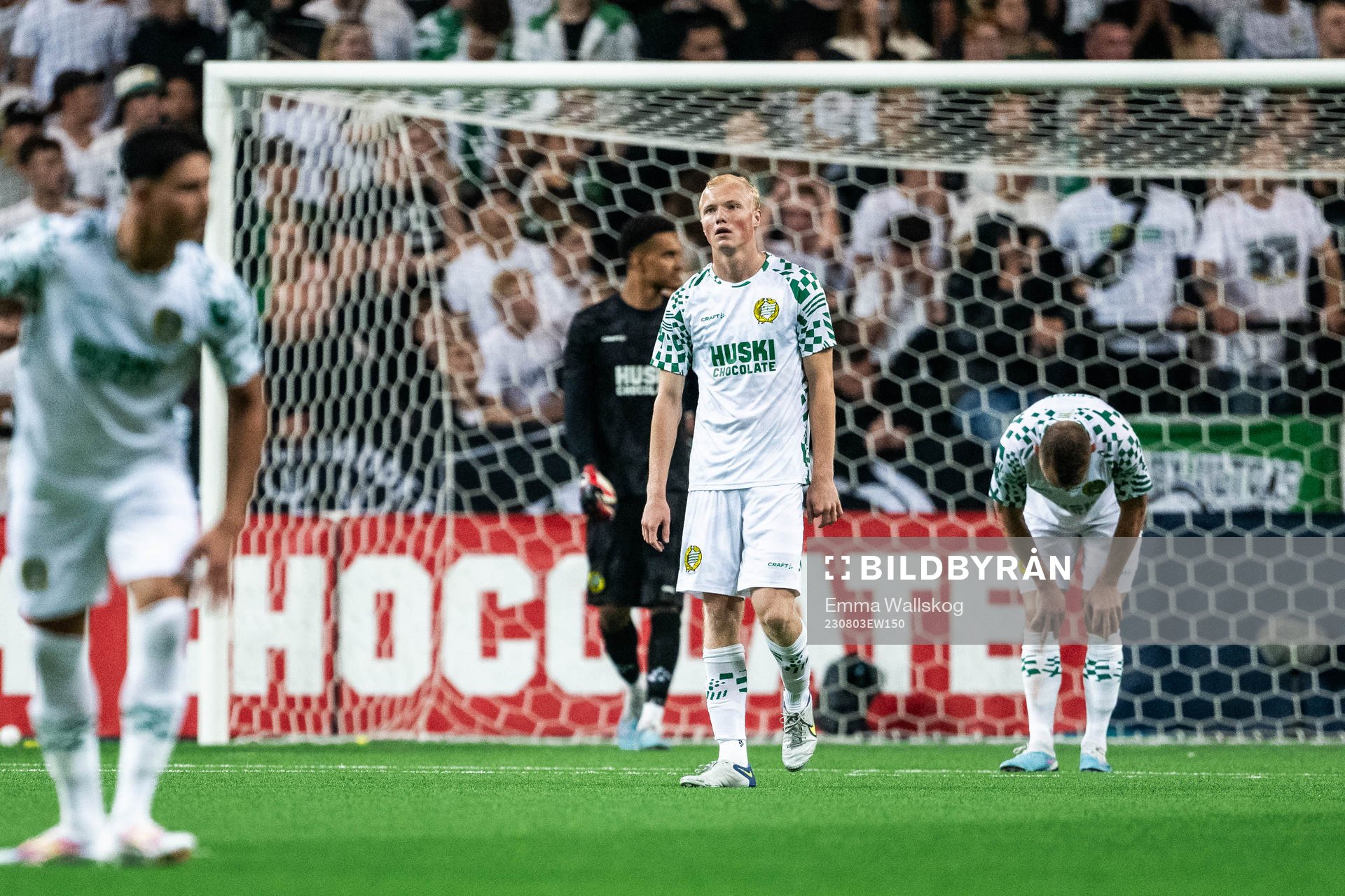 Marcus Rafferty of Hammarby looks dejected
