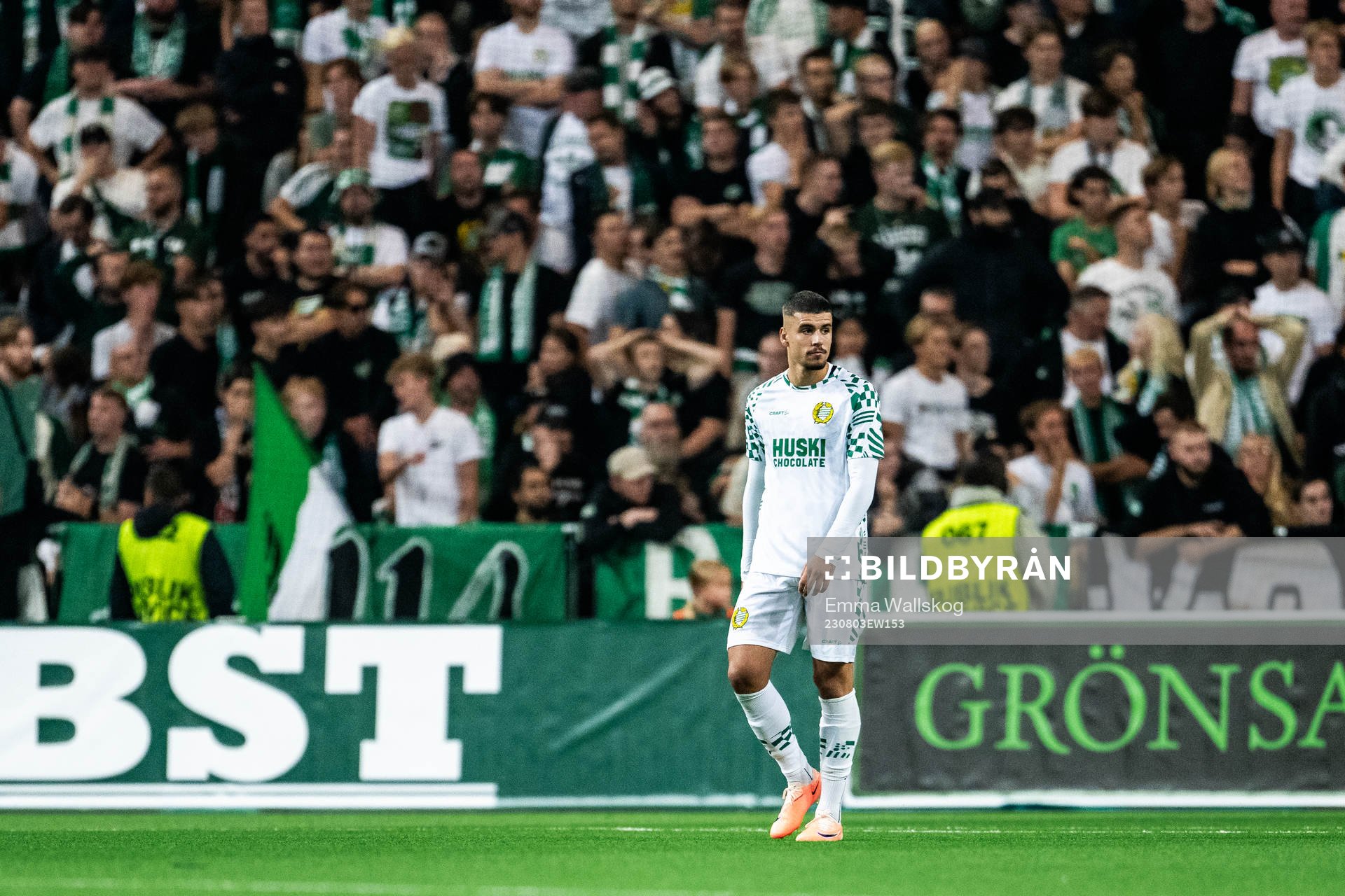 Edvin Kurtulus of Hammarby looks dejected