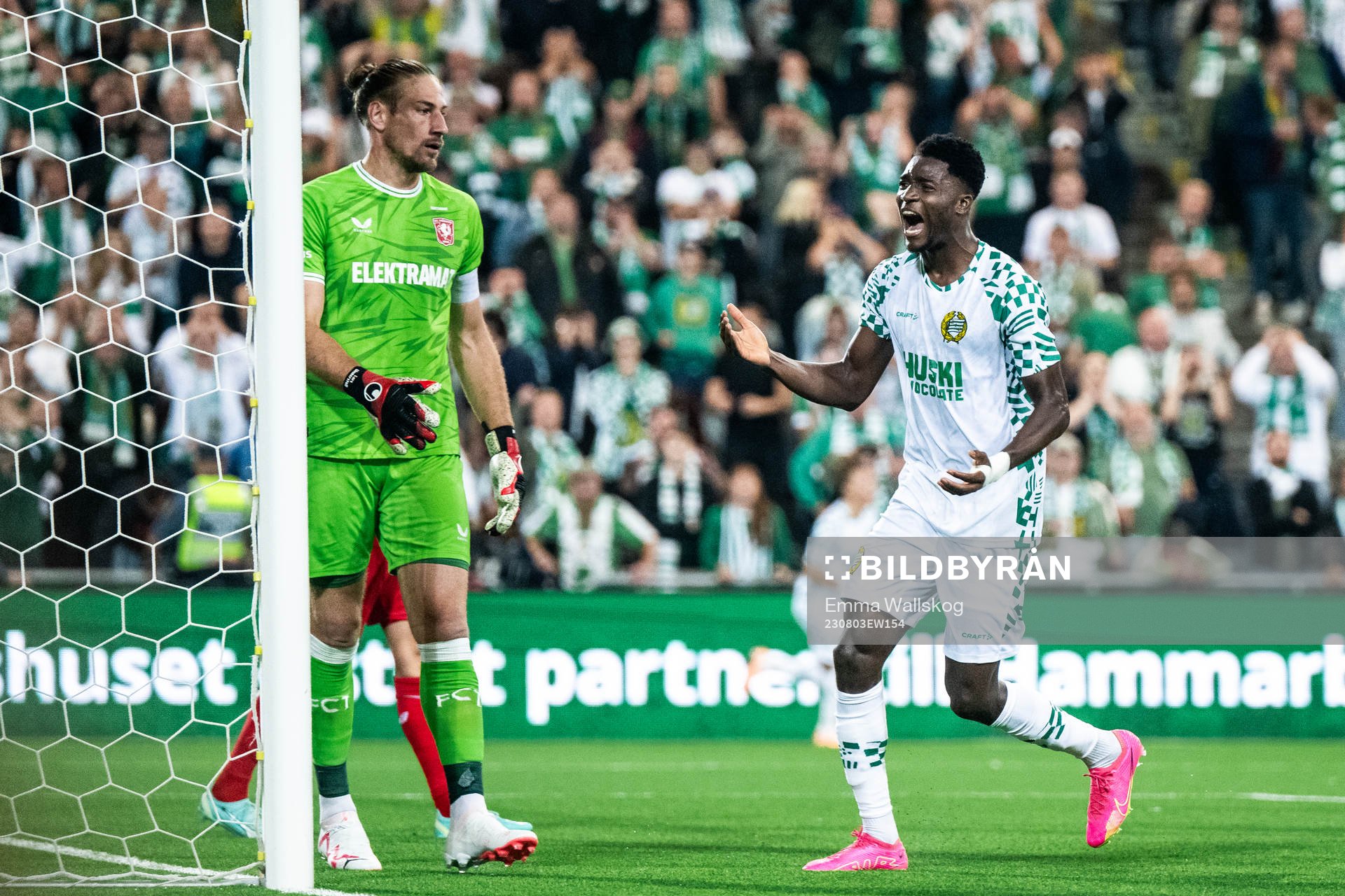 Nathaniel Adjei of Hammarby looks dejected
