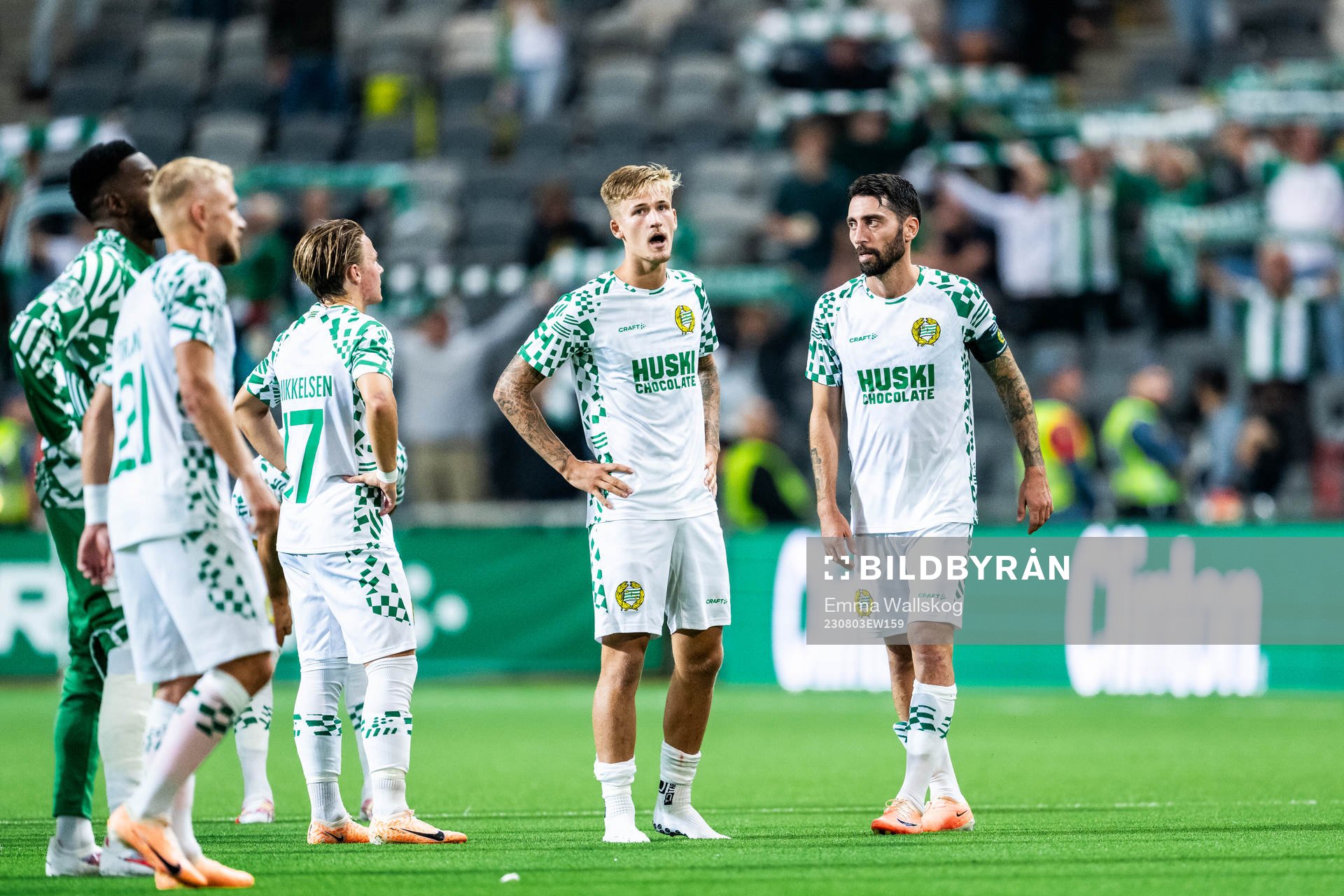 Fredrik Hammar and Nahir Besara of Hammarby looks dejected