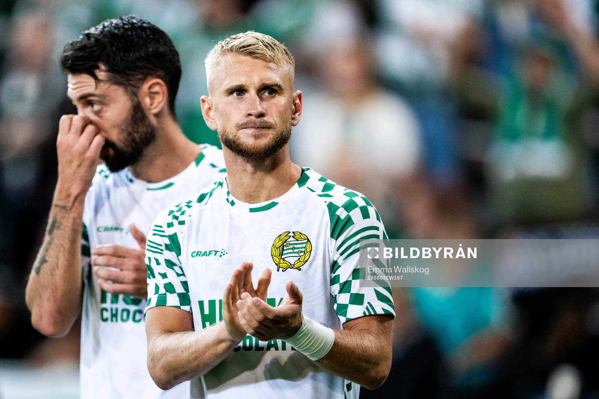 Simon Strand of Hammarby looks dejected