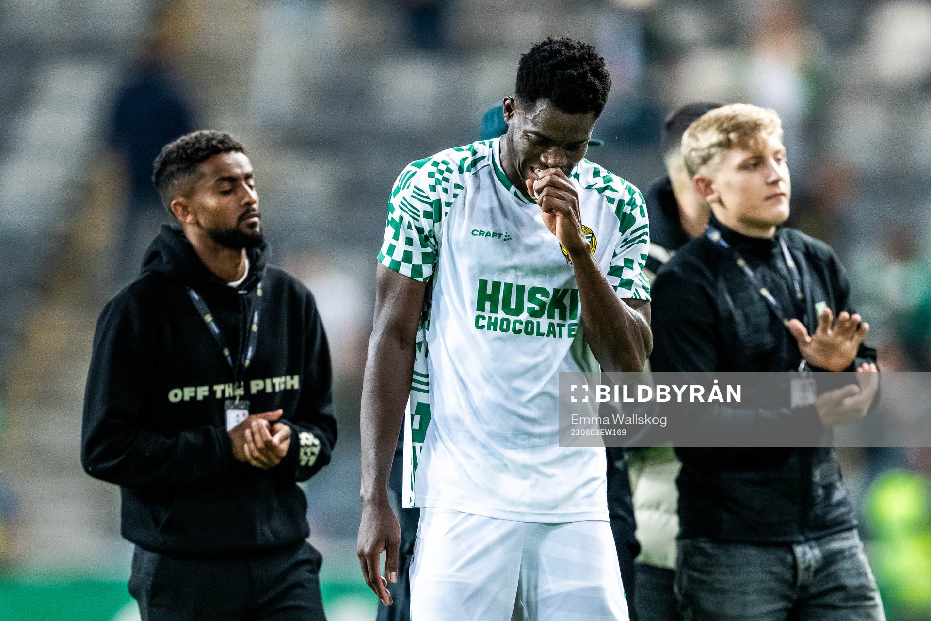 Nathaniel Adjei of Hammarby looks dejected