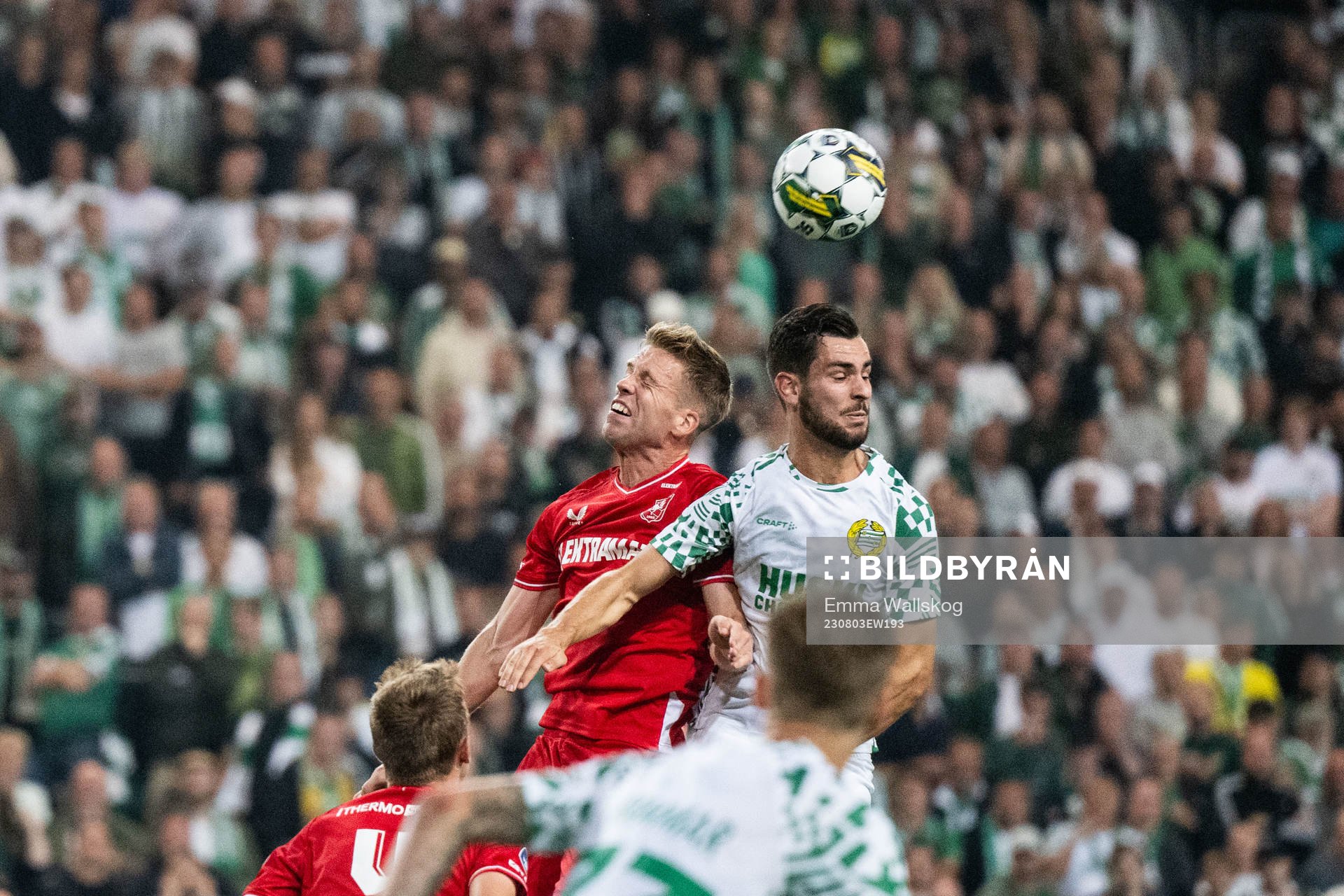 Mathias Kjølo of Twente and Adi Nalic of Hammarby