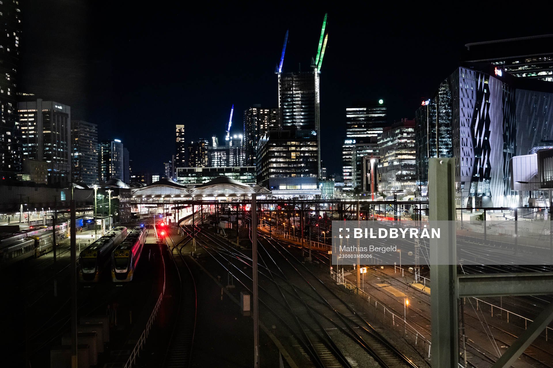 Southern cross railway station during the FIFA Women's World Cup on August 3, 2023 in Melbourne. 