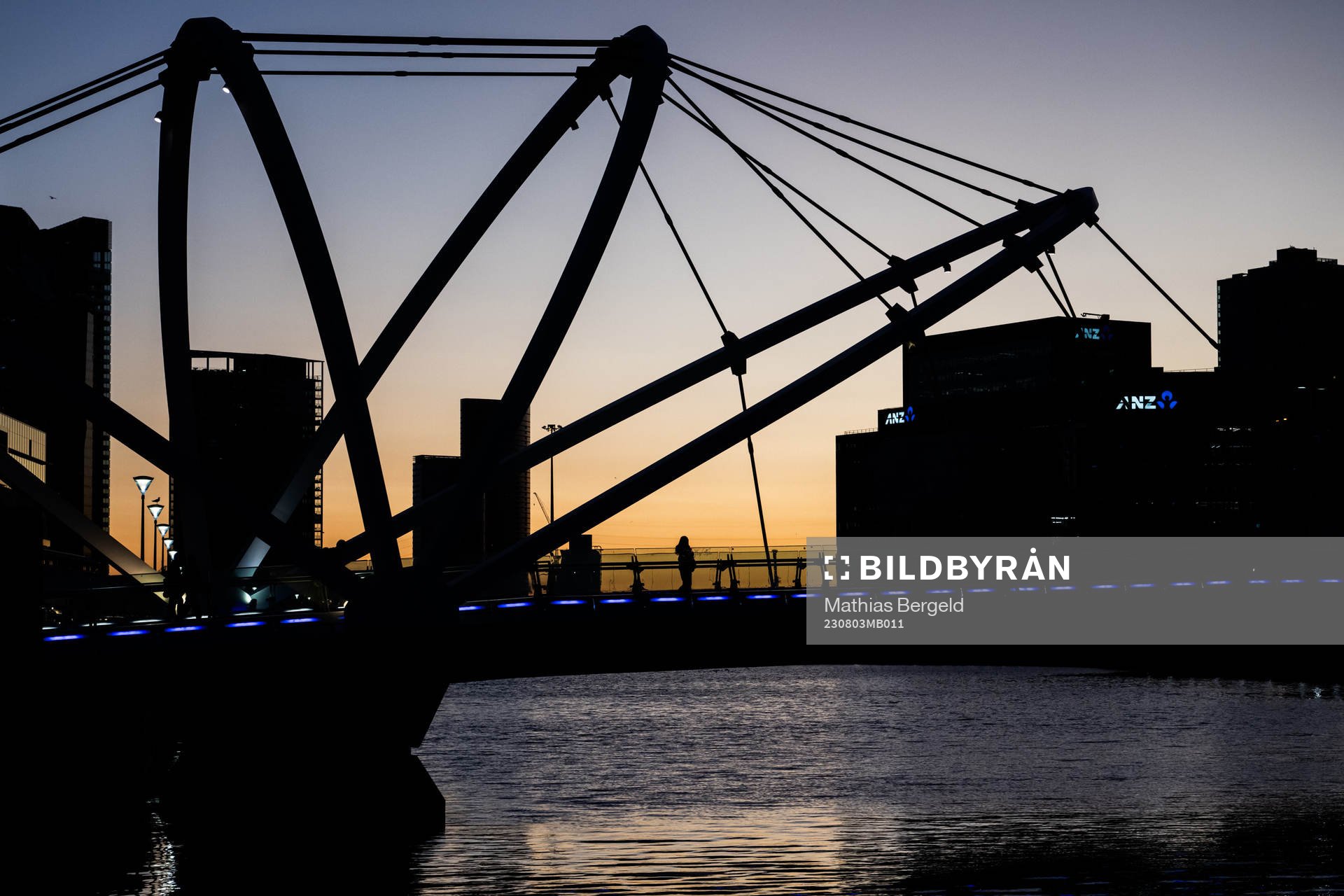 Seafarers Bridge at sunset