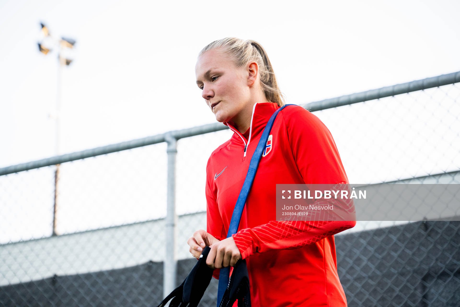 Frida Maanum of Norway at a training session