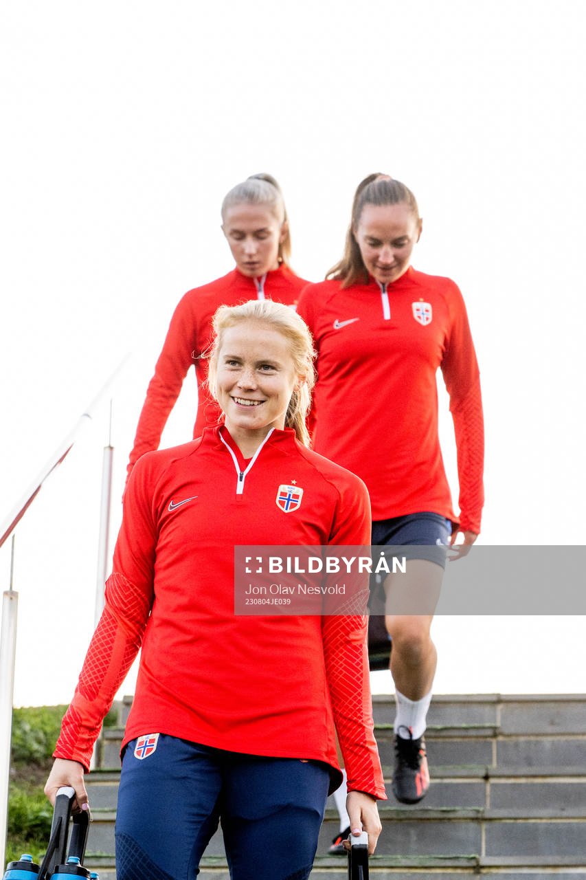 Julie Blakstad of Norway at a training session