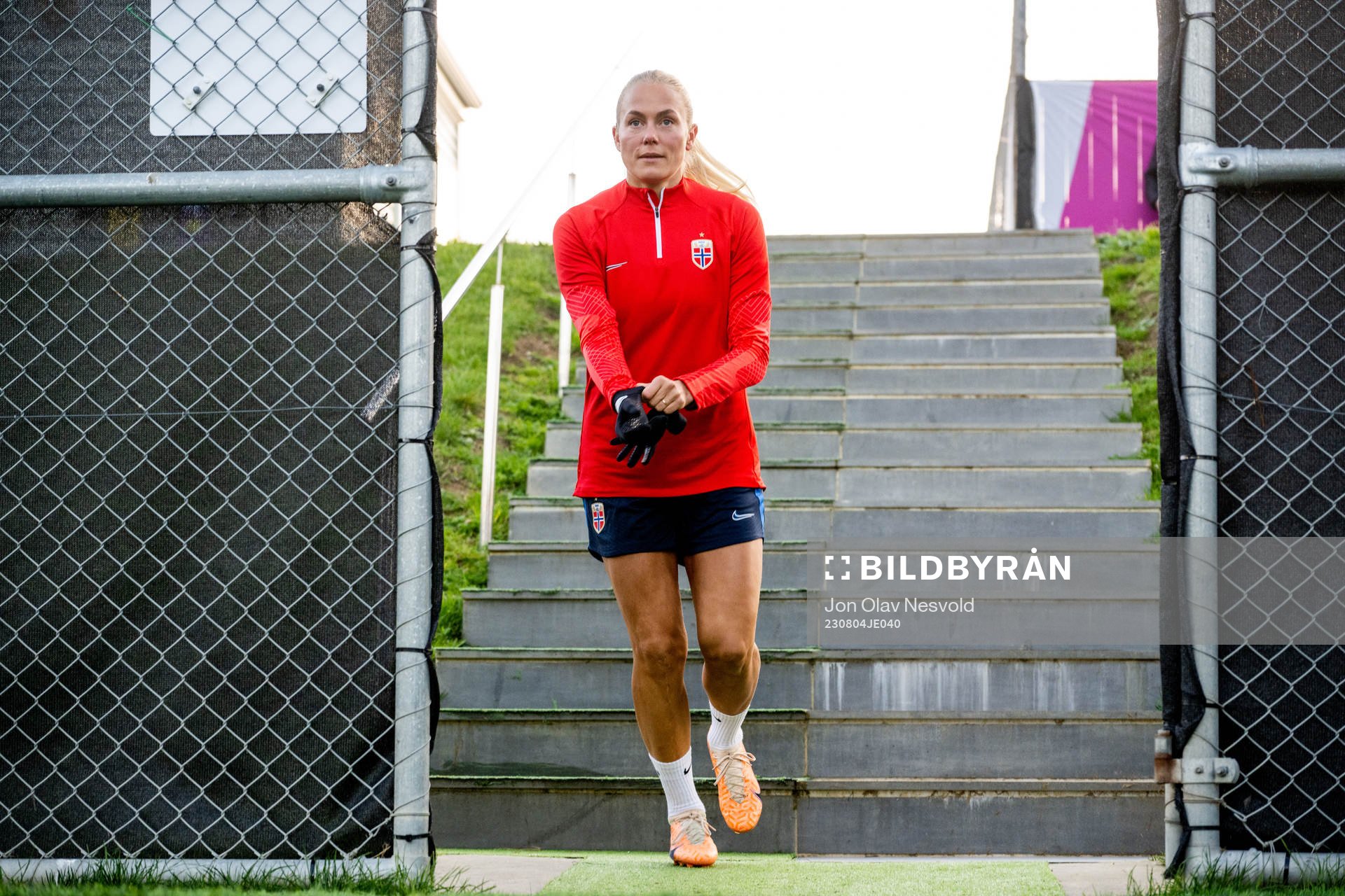 Guro Bergsvand of Norway at a training session