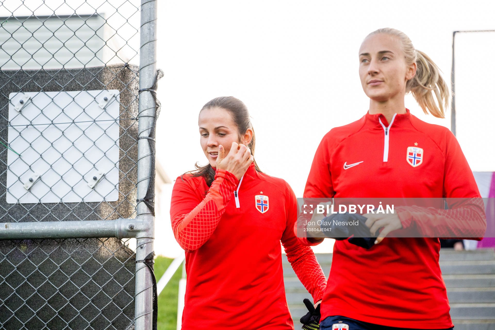 Tuva Hansen and Anja Sønstevold of Norway at a training