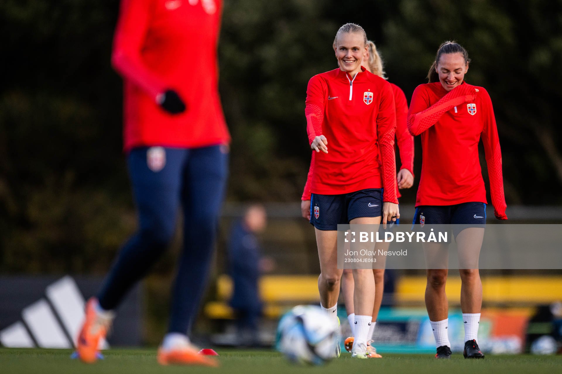 Karina Sævik and Marit Bratberg Lund of Norway at a
