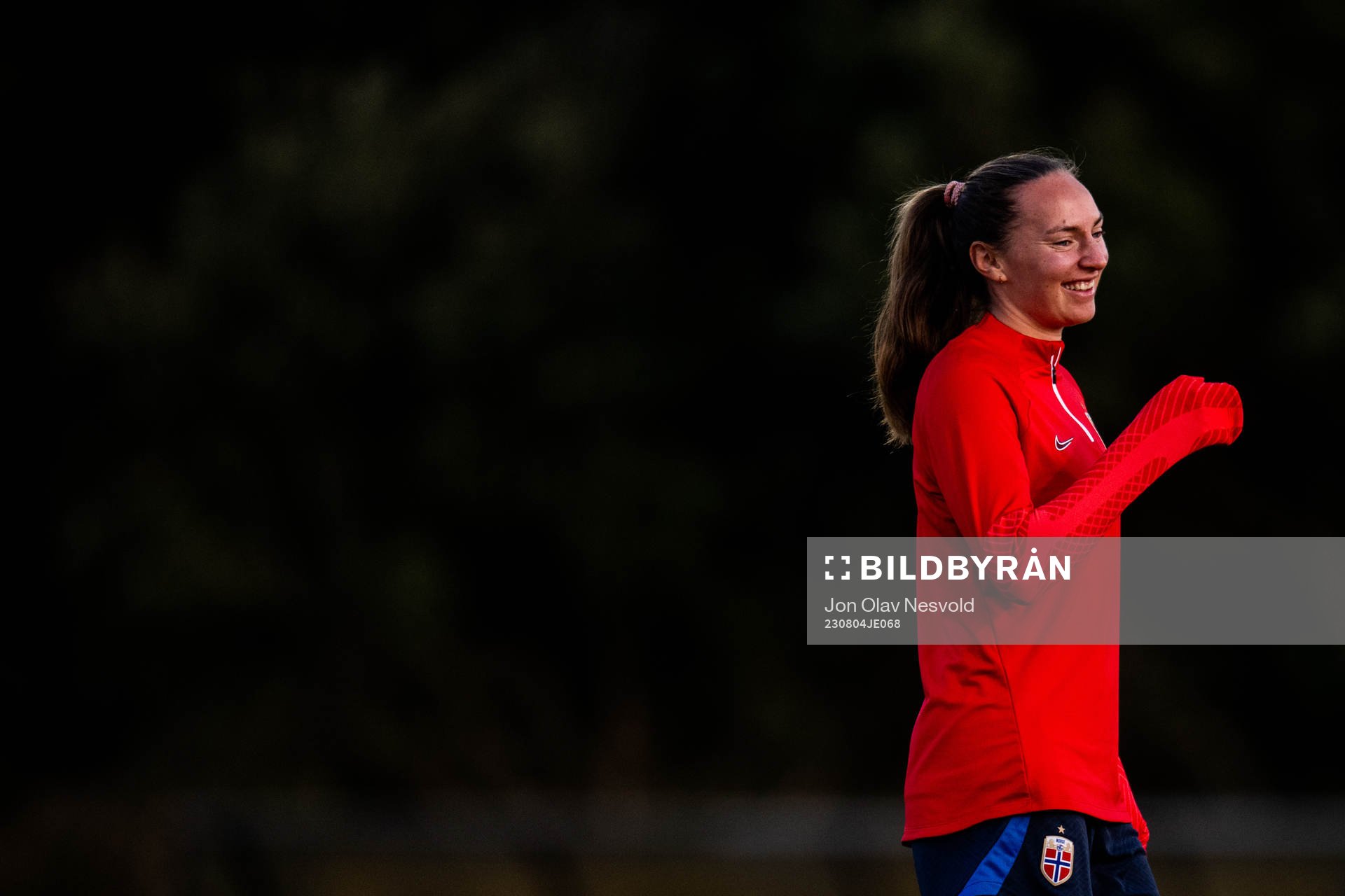 Marit Bratberg Lund of Norway at a training session