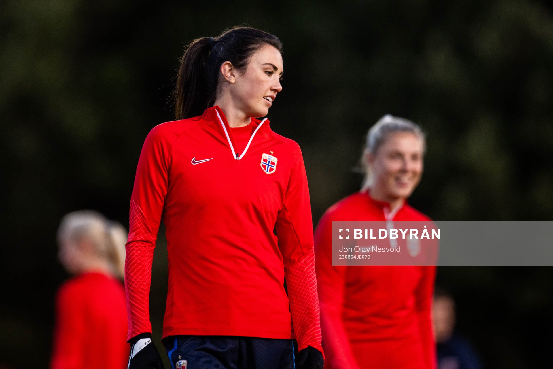 Ingrid Syrstad Engen of Norway at a training session