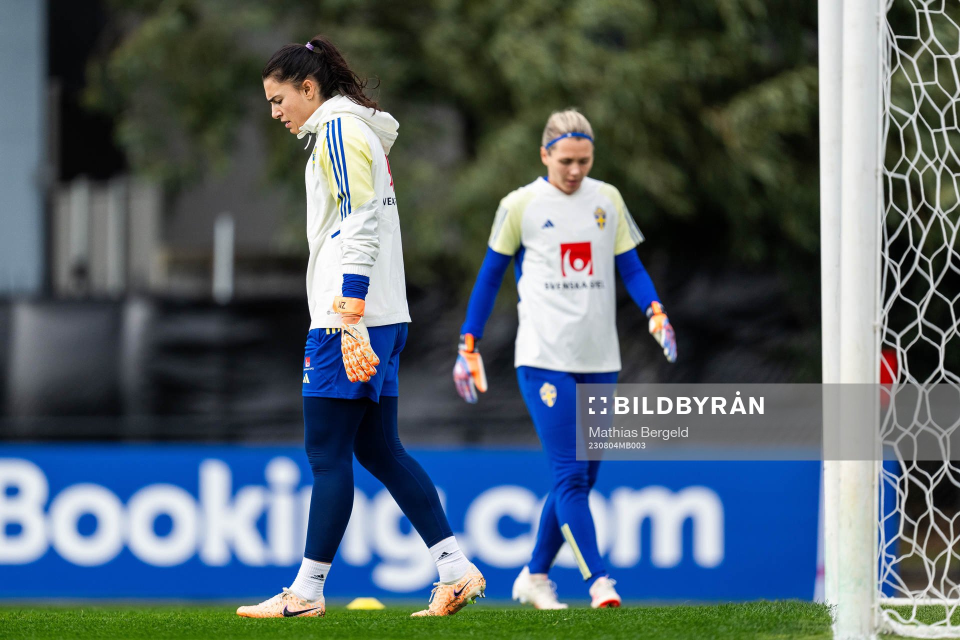 Goalkeeper Zecira Musovic of the Swedish women's national