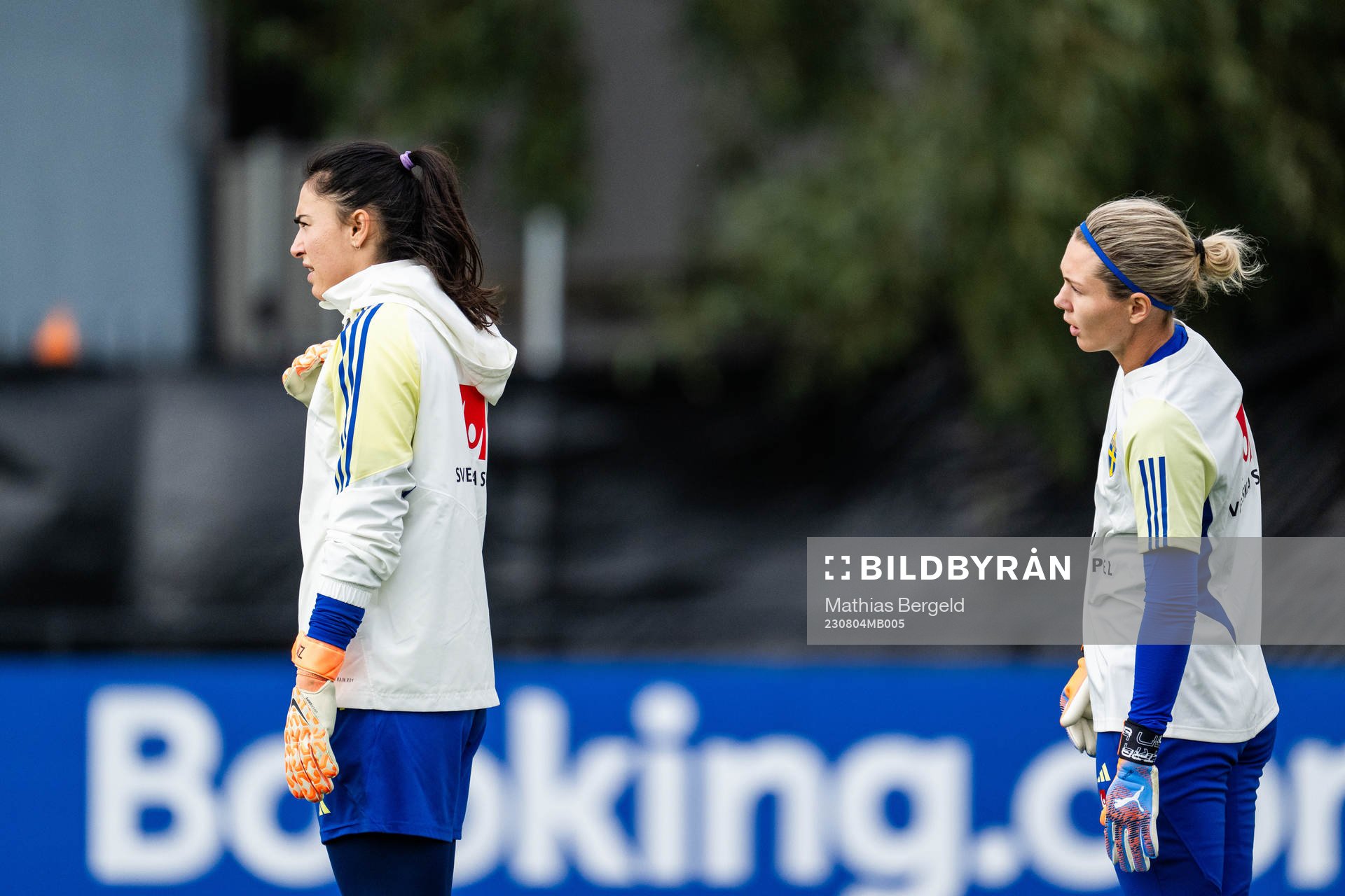 Goalkeeper Zecira Musovic of the Swedish women's national
