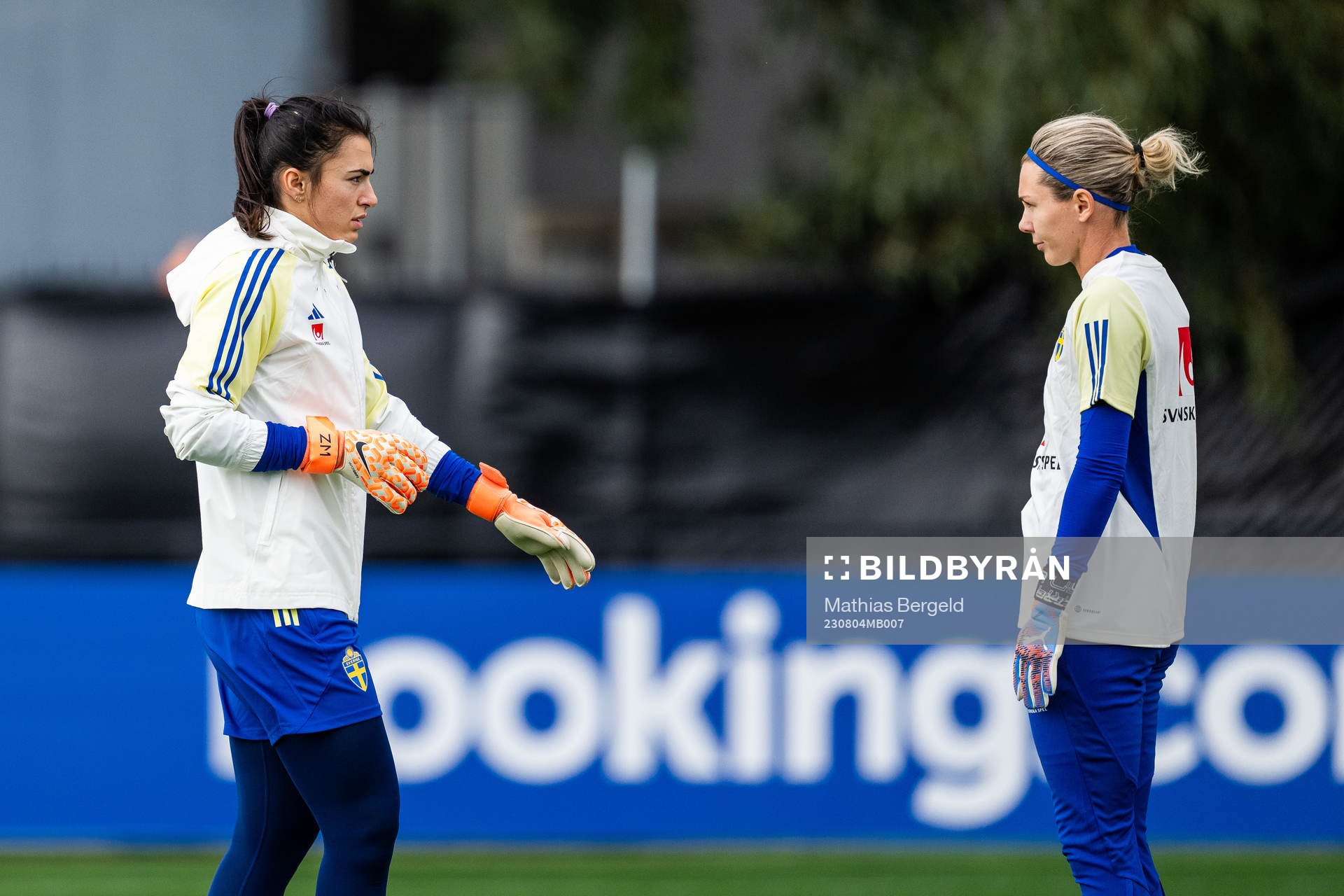 Goalkeeper Zecira Musovic of the Swedish women's national