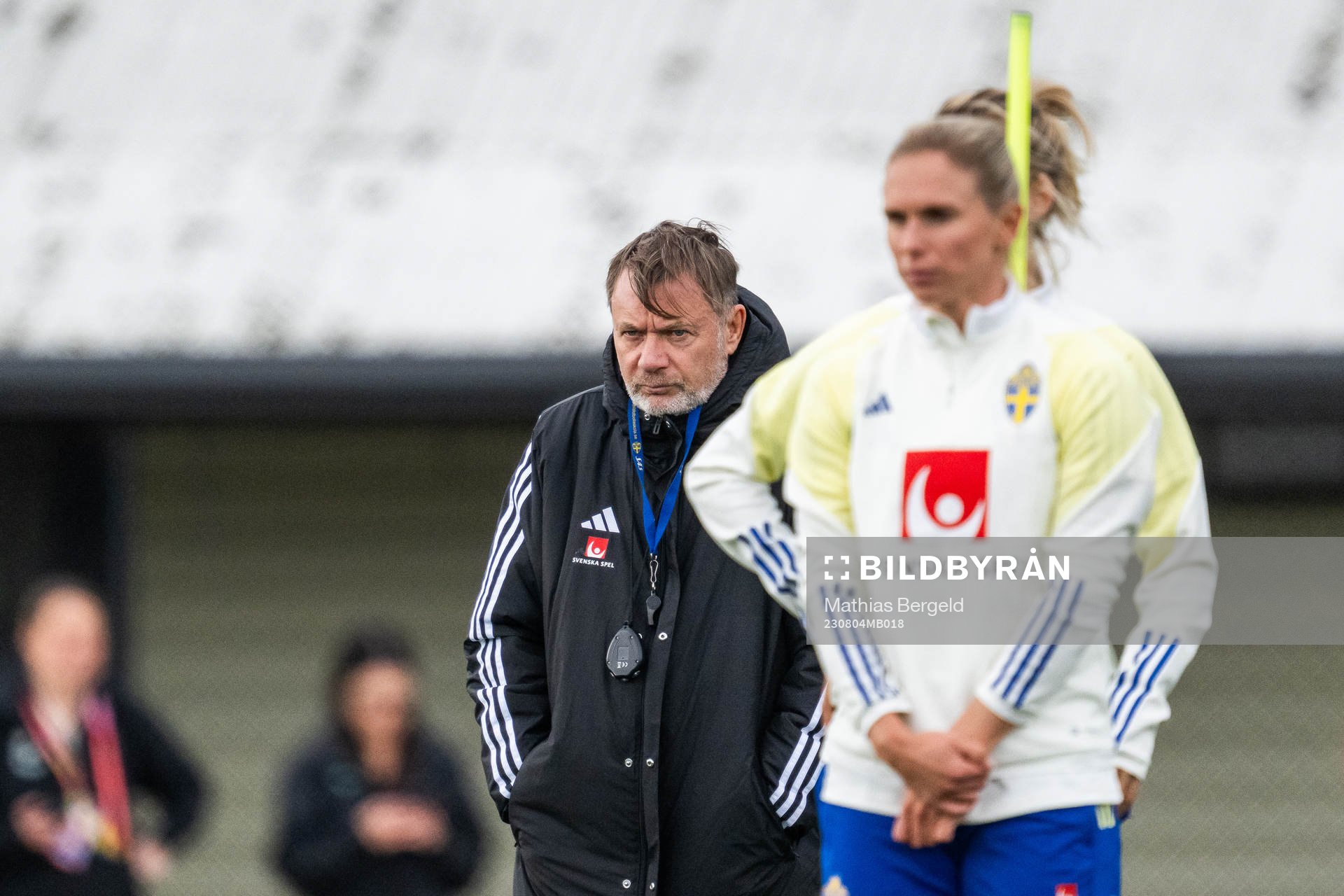 Head coach Peter Gerhardsson and Jonna Andersson of the