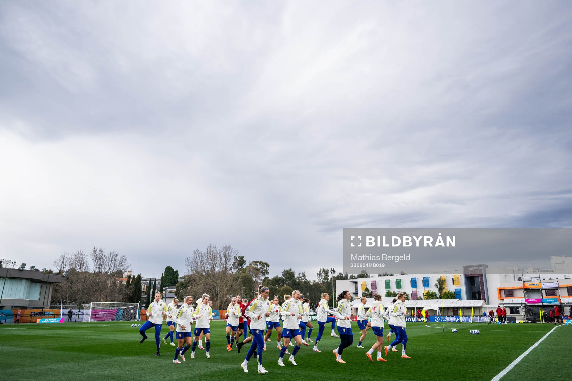 Players of the Swedish women's national football team at a