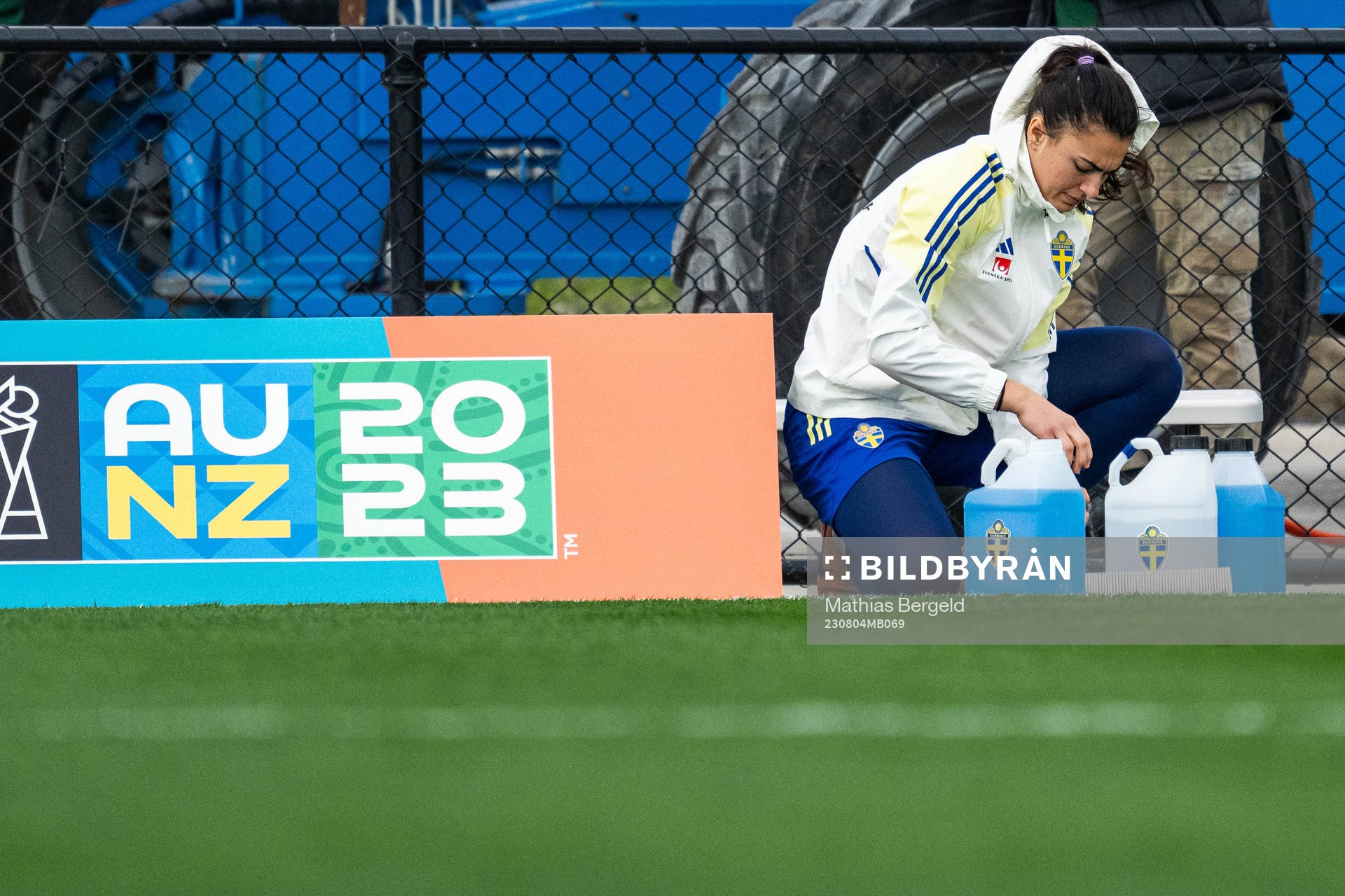 Goalkeeper Zecira Musovic of the Swedish women's national