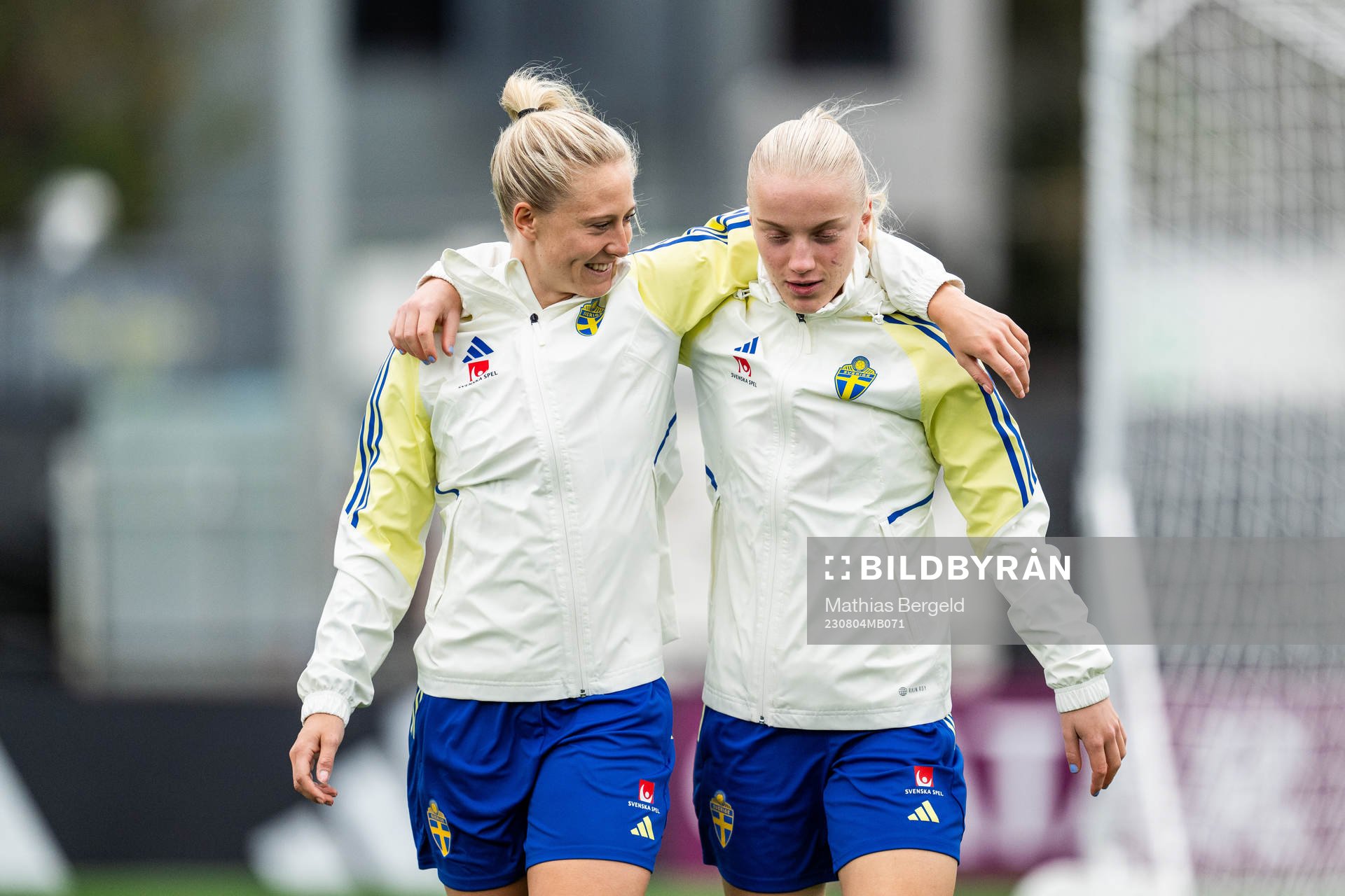 Rebecka Blomqvist and Anna Sandberg of the Swedish women's