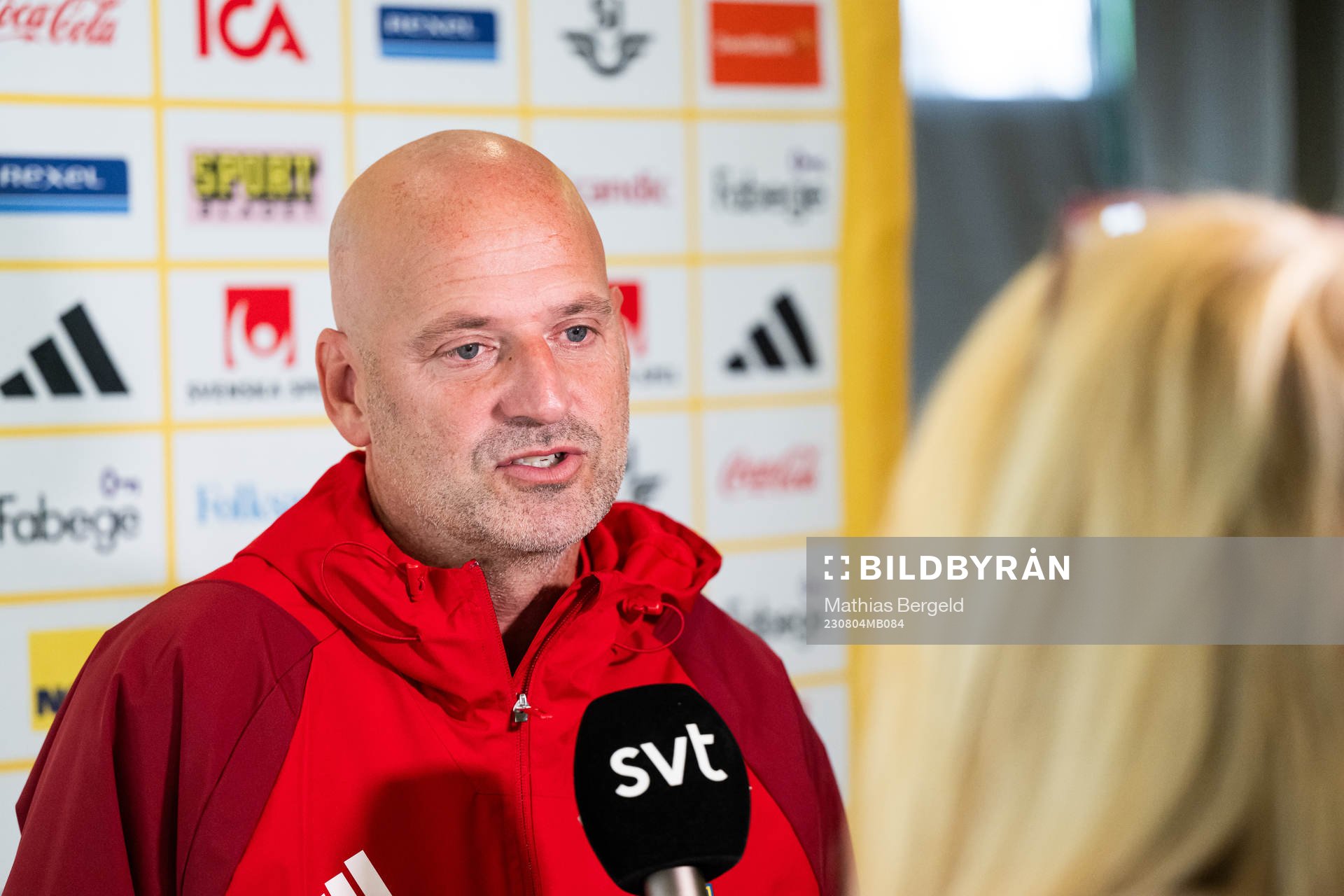 Assistant coach Magnus Wikman of the Swedish women's