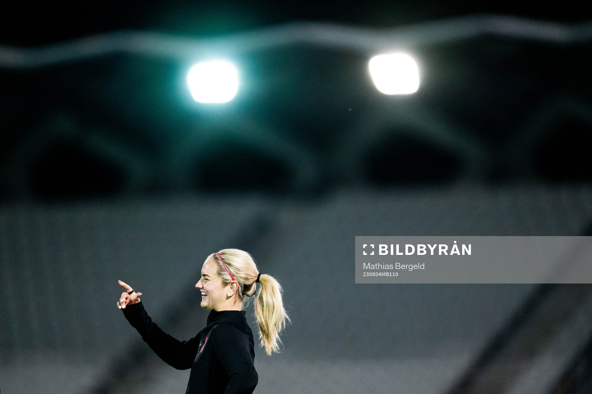Lindsey Horan at a training session with the women's