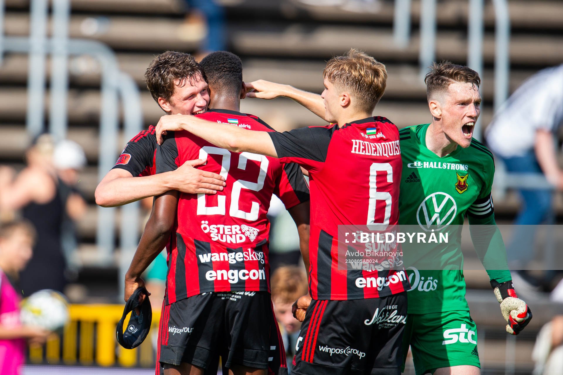 Östersunds Theodore Rask, Myroslav Mazur, Jakob Hedenquist