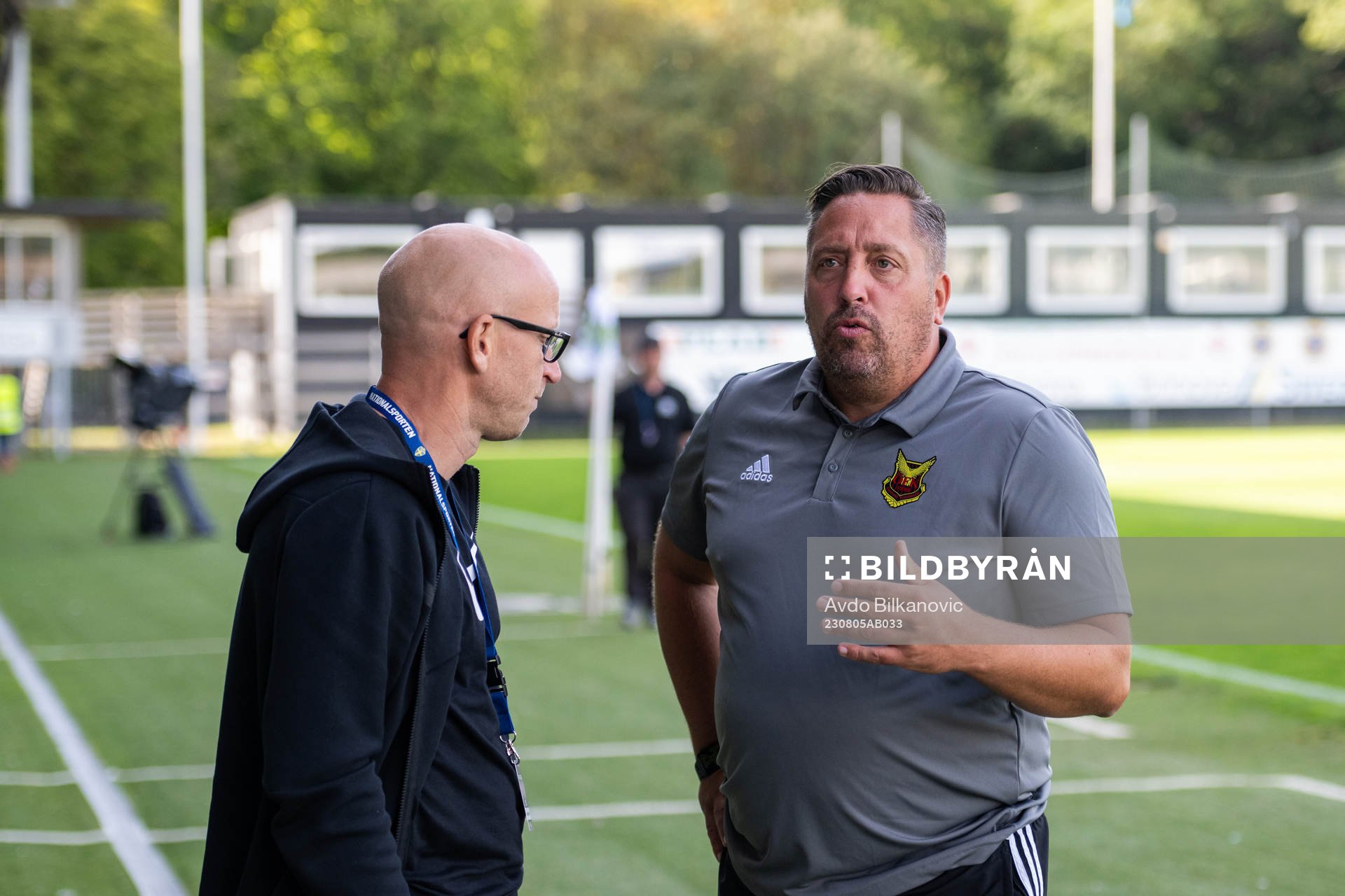 Landskronas manager Billy Magnusson och Östersunds