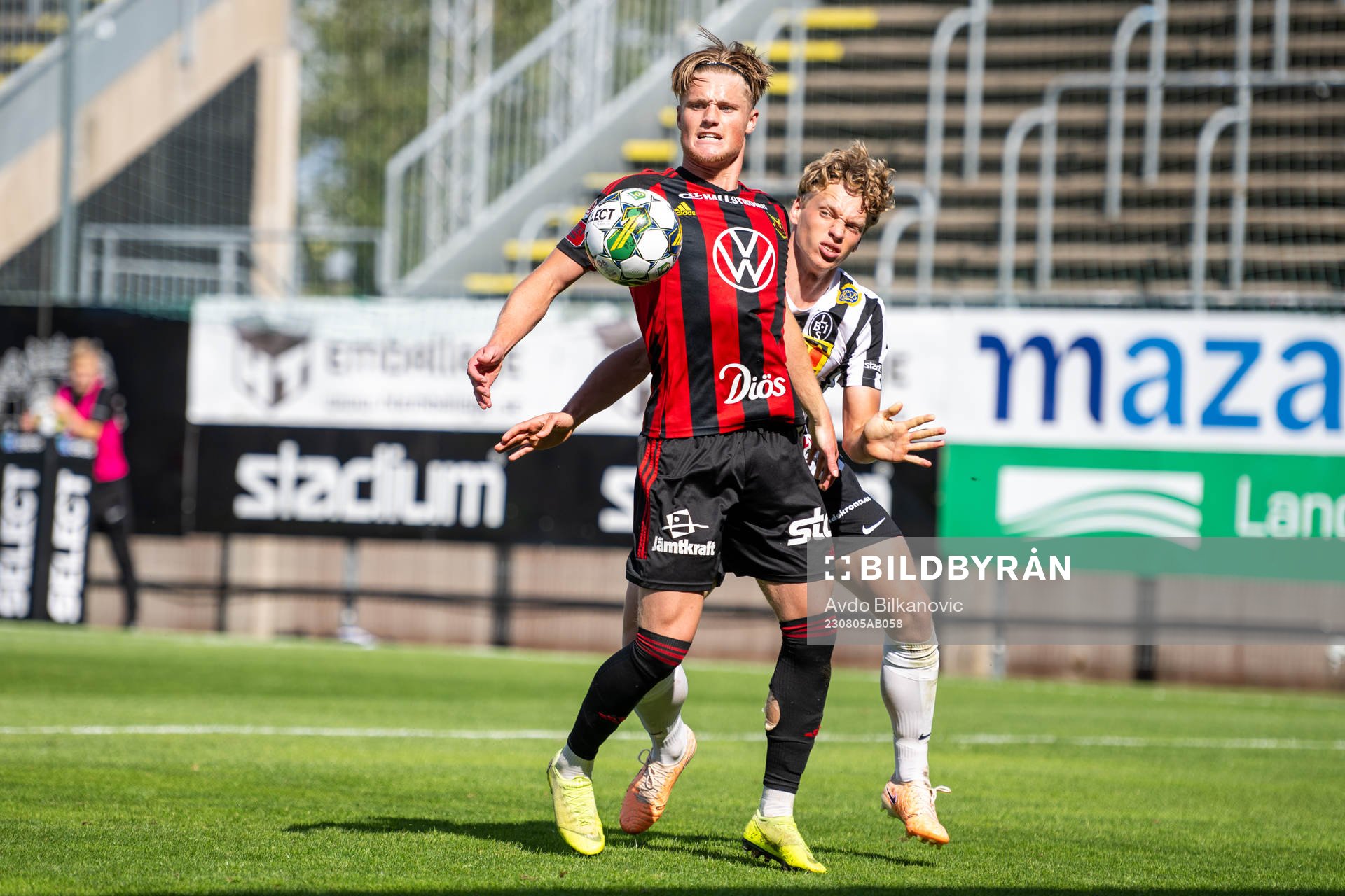 Landskronas Gustaf Bruzelius och Östersunds Sebastian