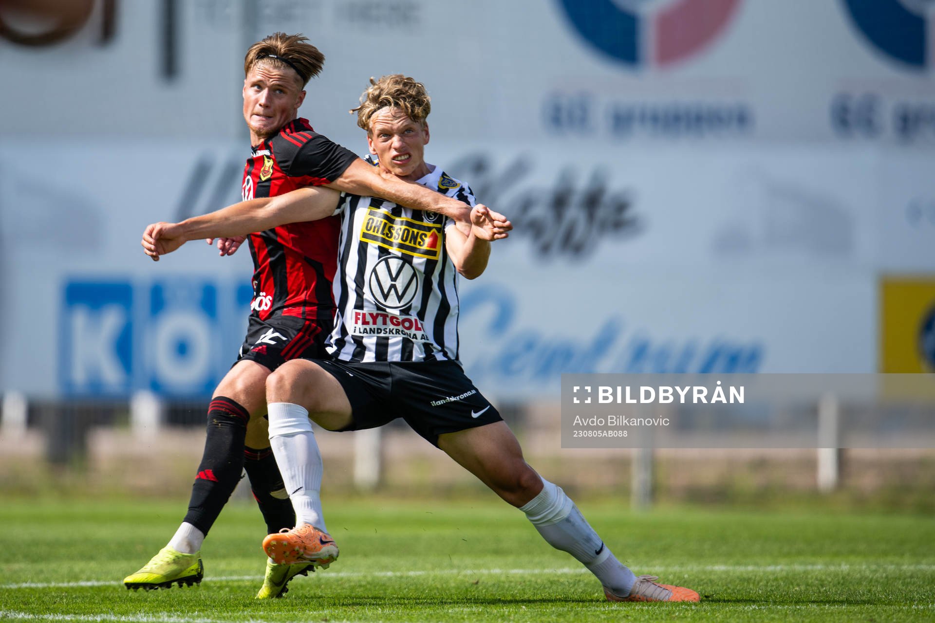 Landskronas Gustaf Bruzelius och Östersunds Sebastian