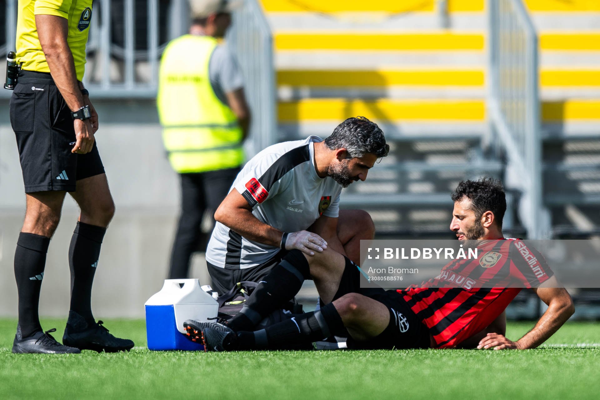 Brommapojkarnas André Calisir får vård