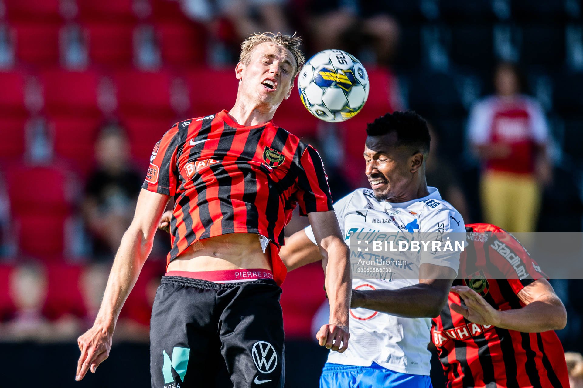 Brommapojkarnas Torbjörn Lysaker Heggem och Värnamos