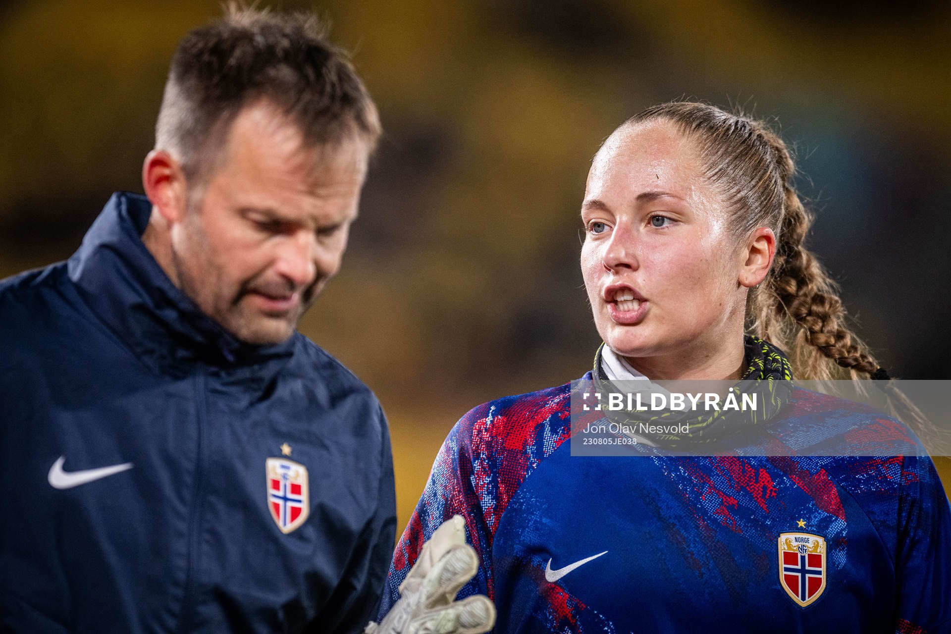 Goalkeeper Aurora Mikalsen of Norway