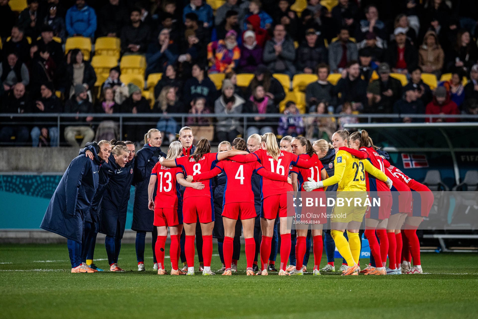 Players of Norway ahead the FIFA Women's World Cup round of