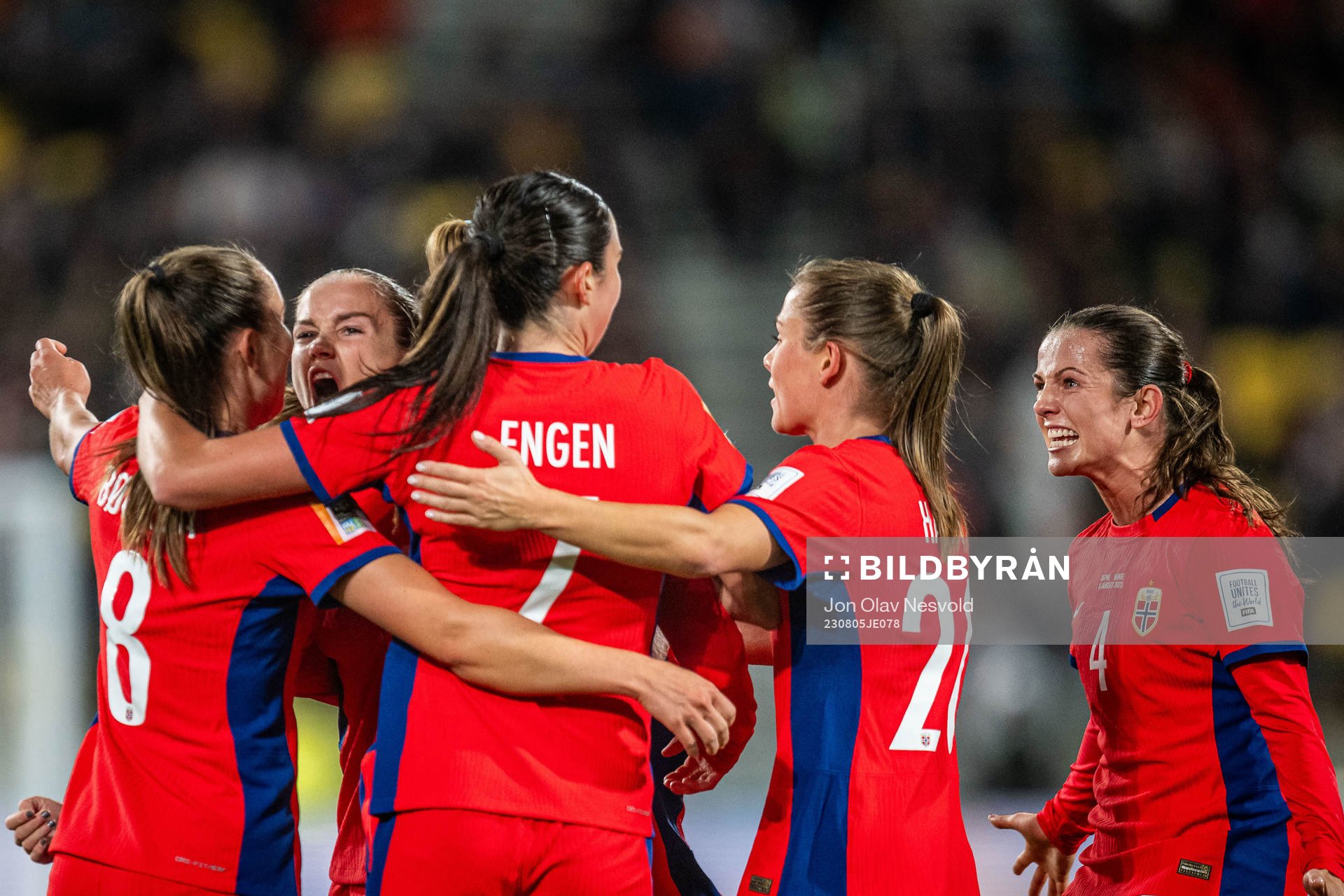 Guro Reiten of Norway celebrate with Vilde Bøe Risa,