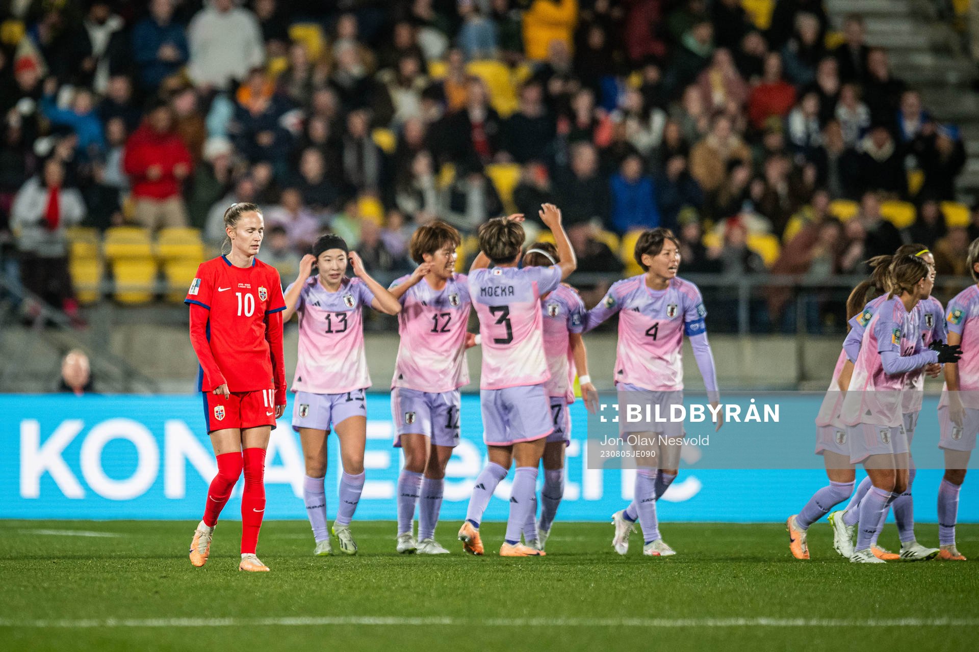 Caroline Graham Hansen of Norway looks dejected while