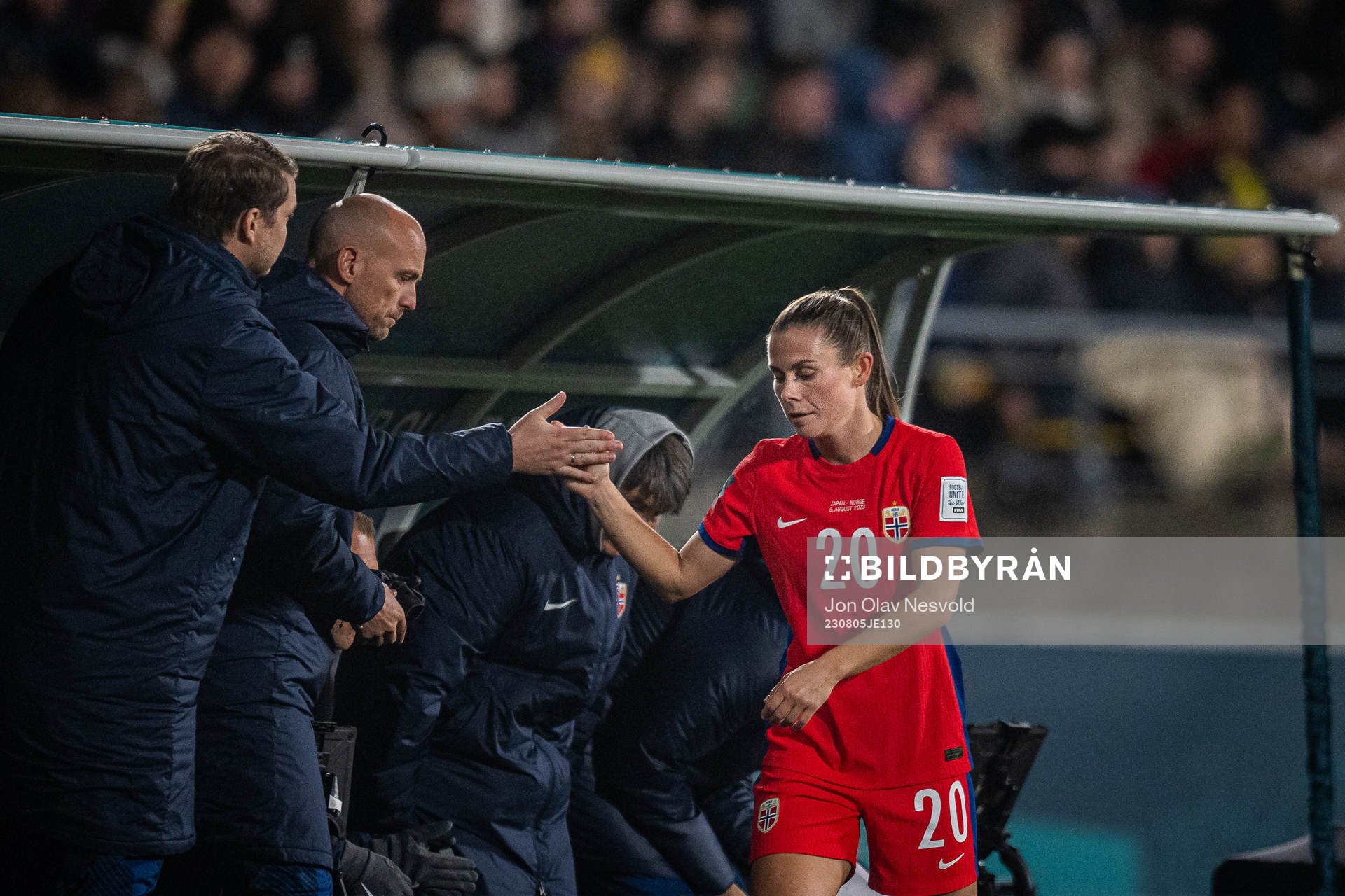 Emilie Bosshard Haavi of Norway looks dejected