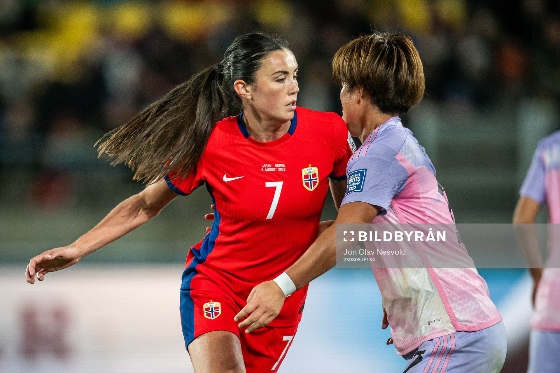 Ingrid Syrstad Engen of Norway and Hana Takahashi of Japan