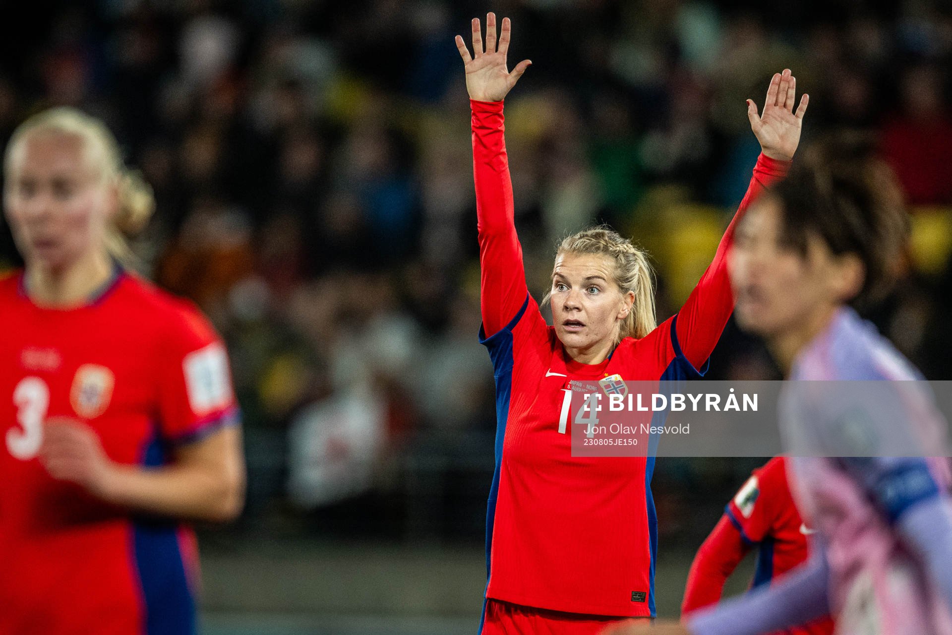 Ada Hegerberg of Norway reacts