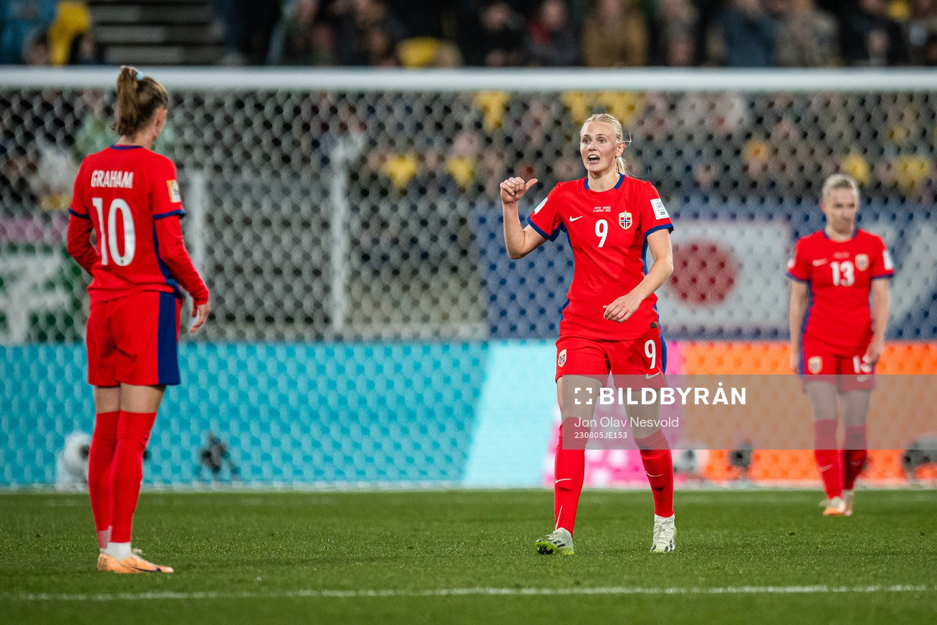 Karina Sævik of Norway looks dejected