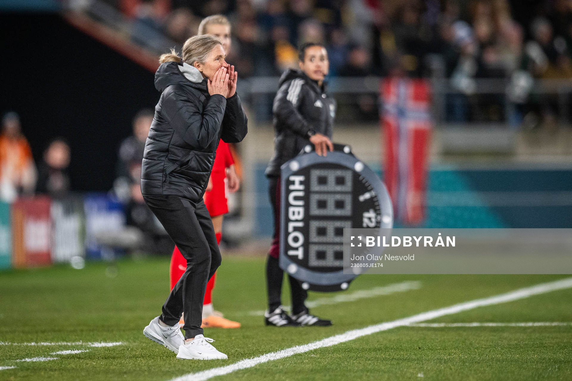Head coach Hege Riise of Norway