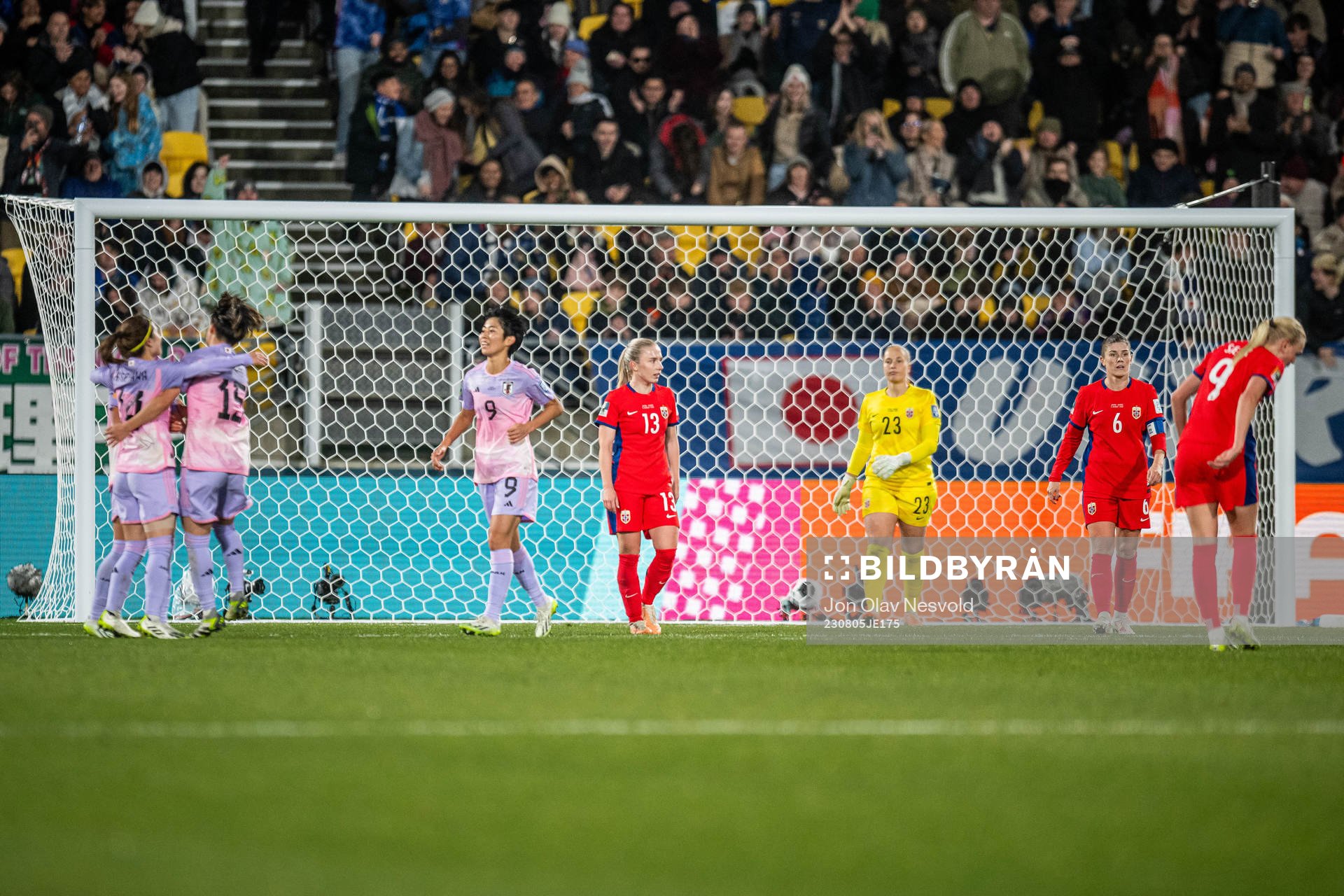 Thea Bjelde, goalkeeper Aurora Mikalsen, Maren Mjelde and