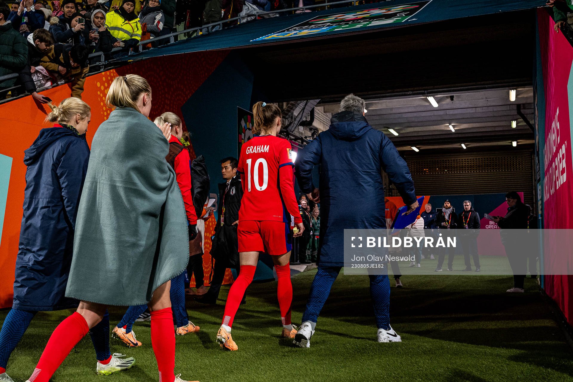 Caroline Graham Hansen of Norway leaves the pitch