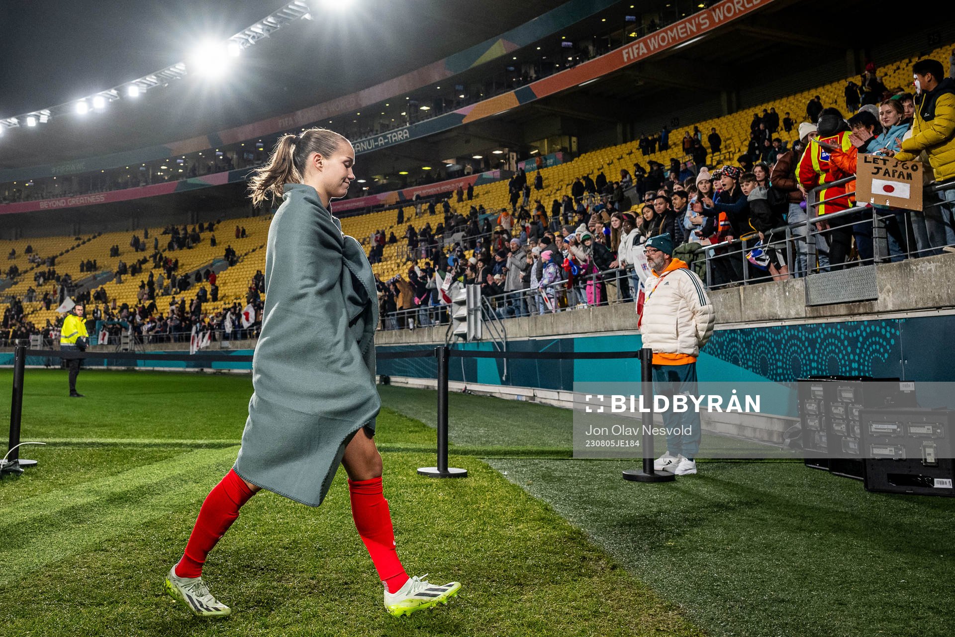Guro Reiten of Norway leaves the pitch
