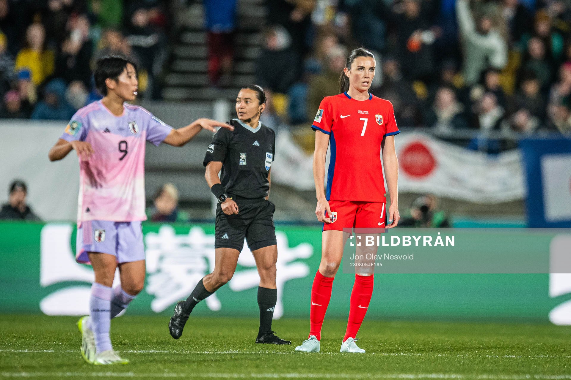 Ingrid Syrstad Engen of Norway looks dejected