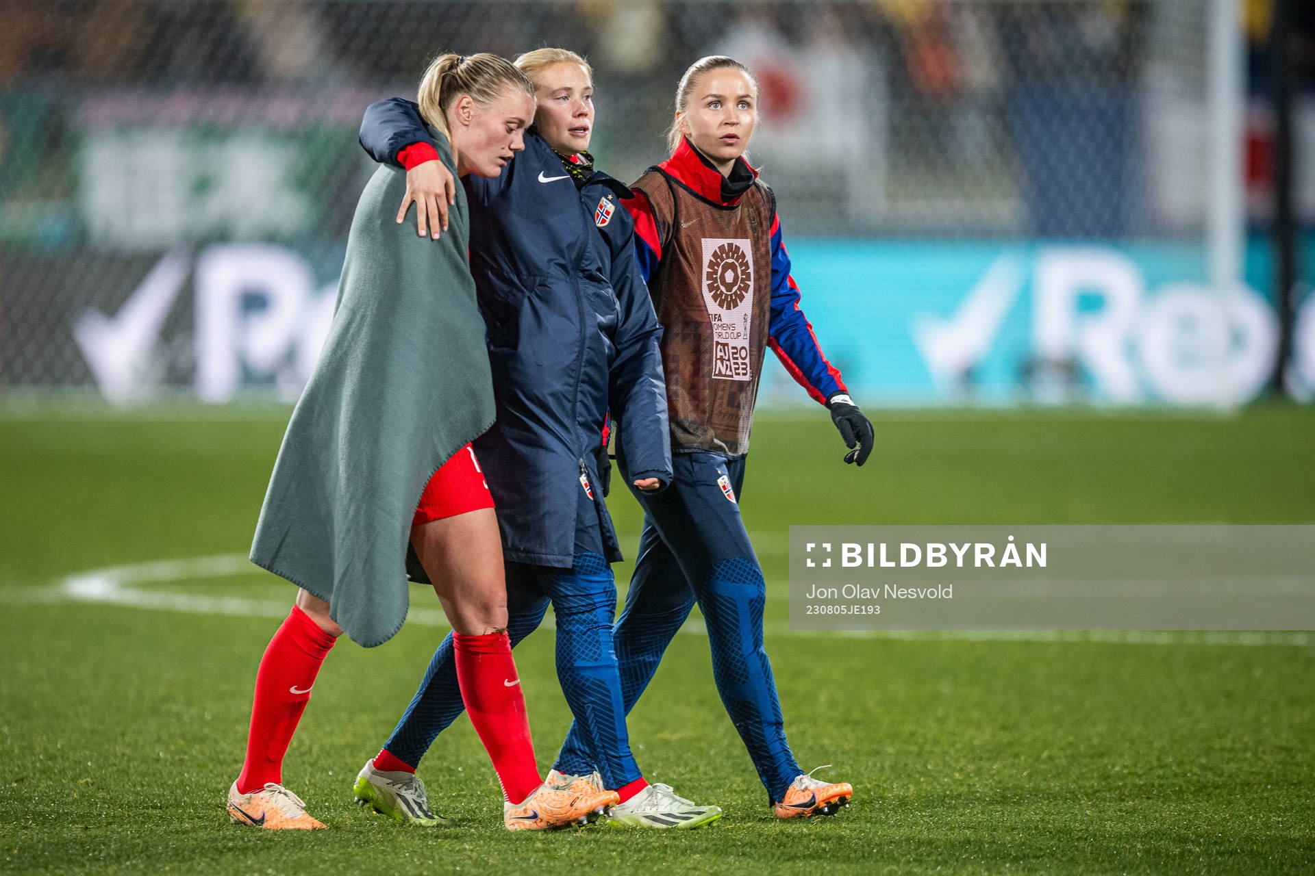 Mathilde Harviken of Norway looks dejected