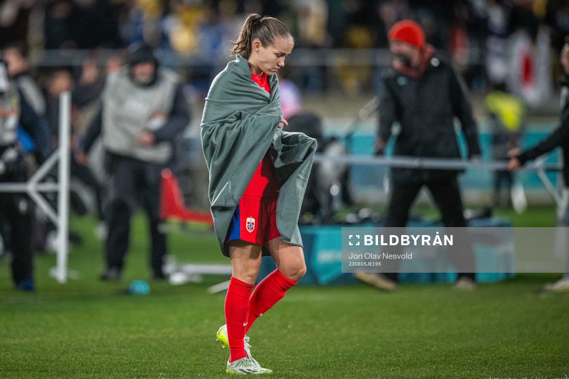 Guro Reiten of Norway looks dejected