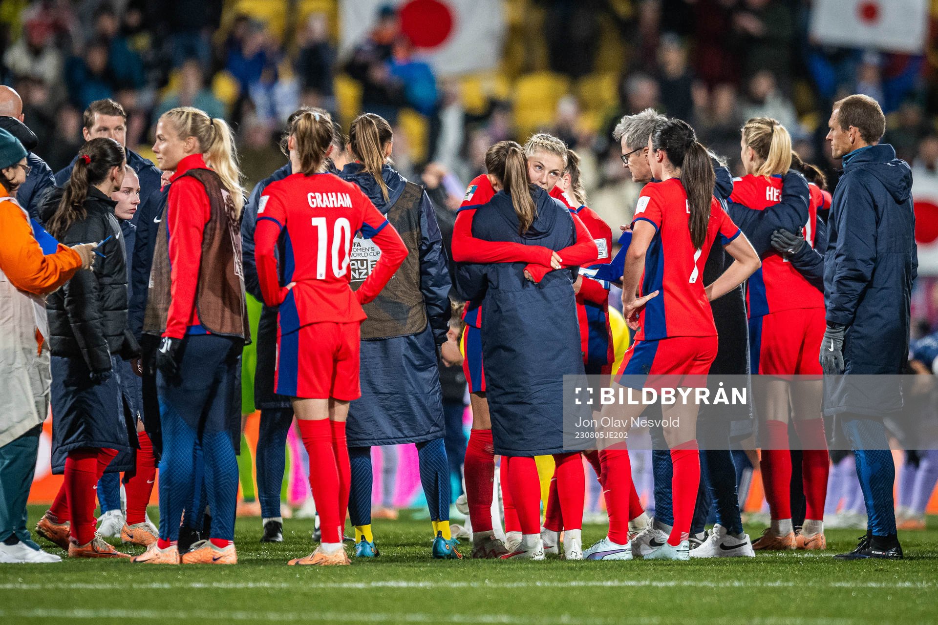 Ada Hegerberg of Norway looks dejected