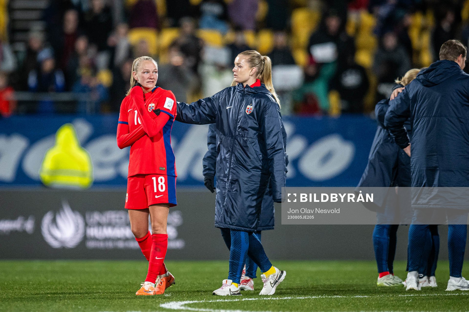 Frida Maanum of Norway looks dejected